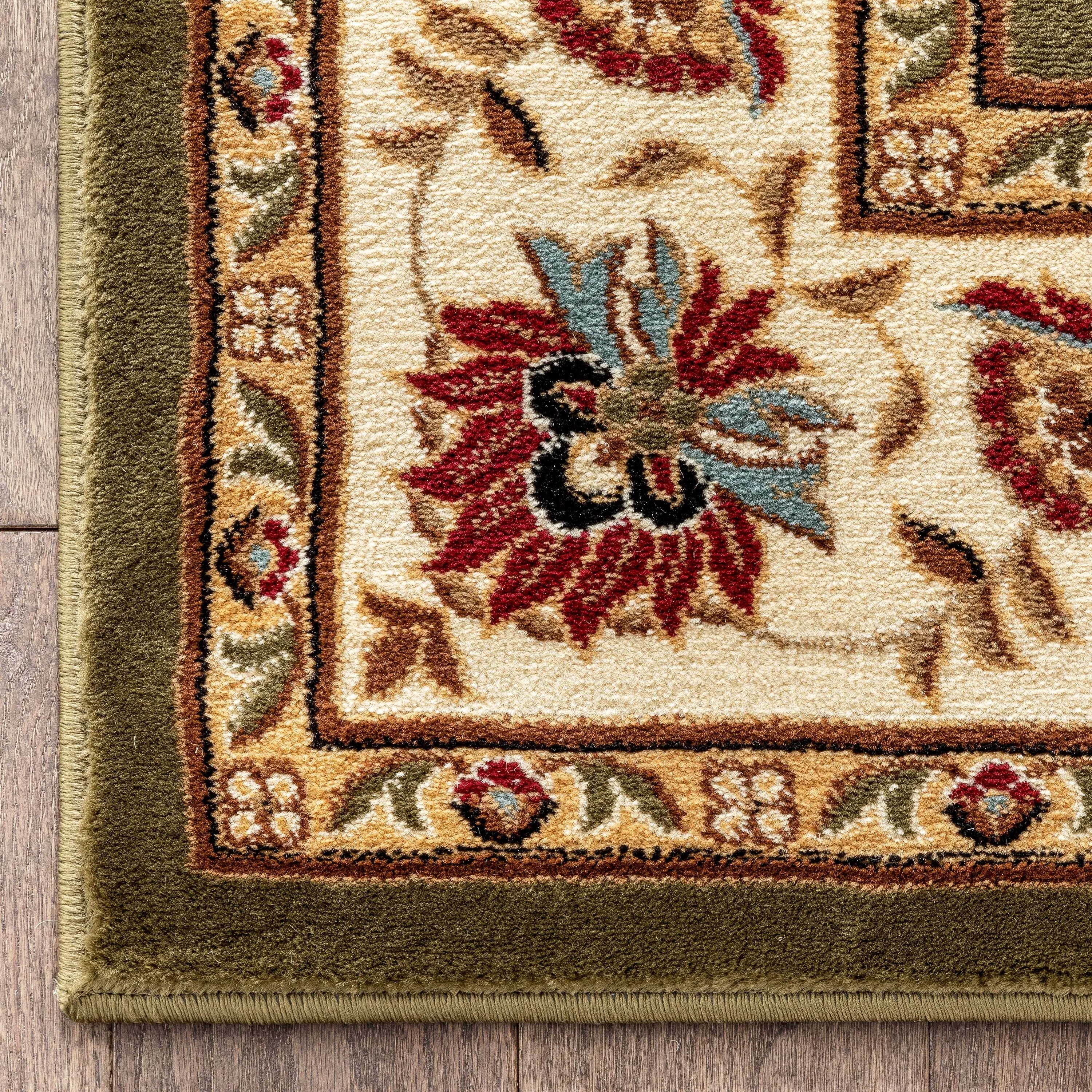 Well Woven Agra Traditional Ushak Oriental Runner Area Rug