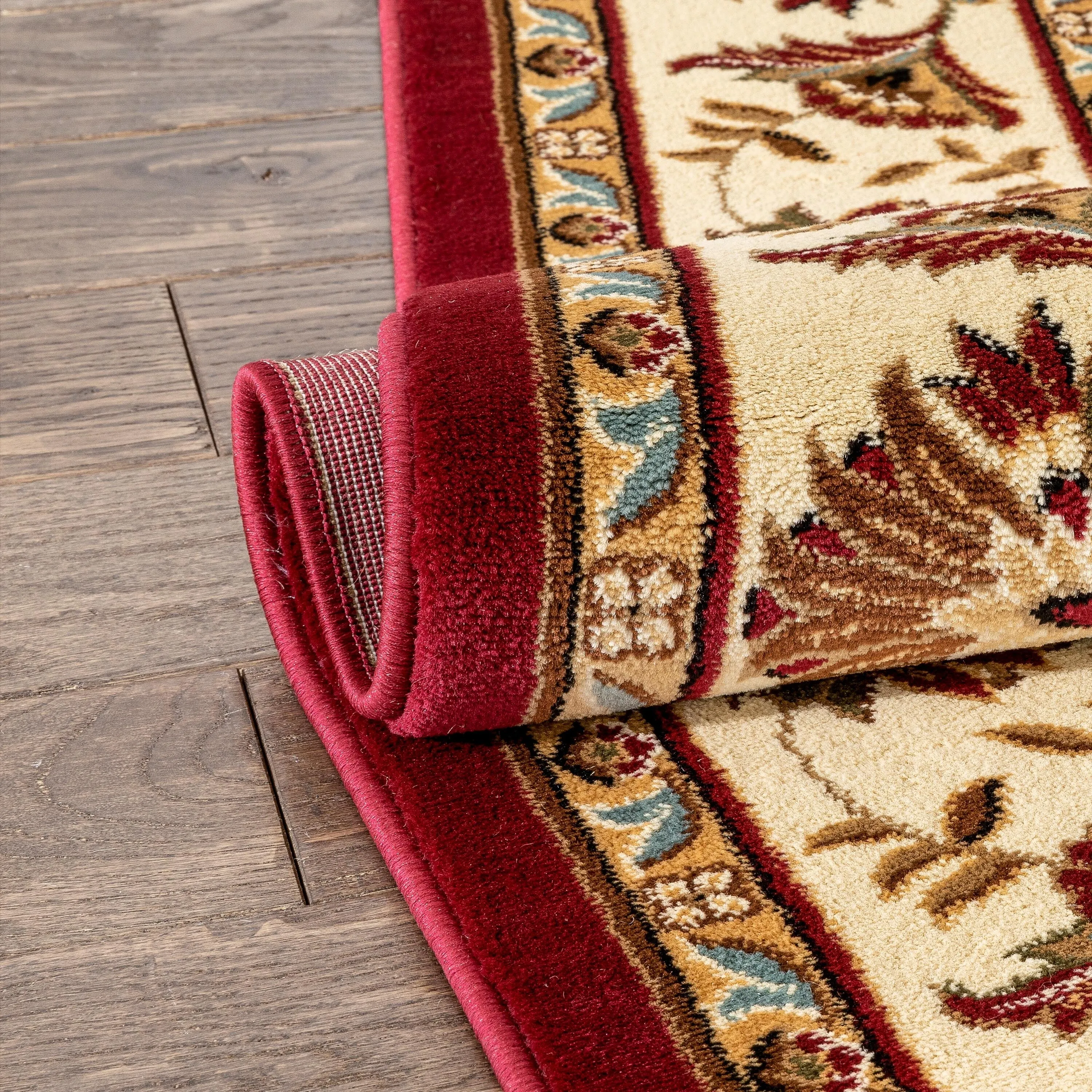Well Woven Agra Traditional Ushak Oriental Runner Area Rug