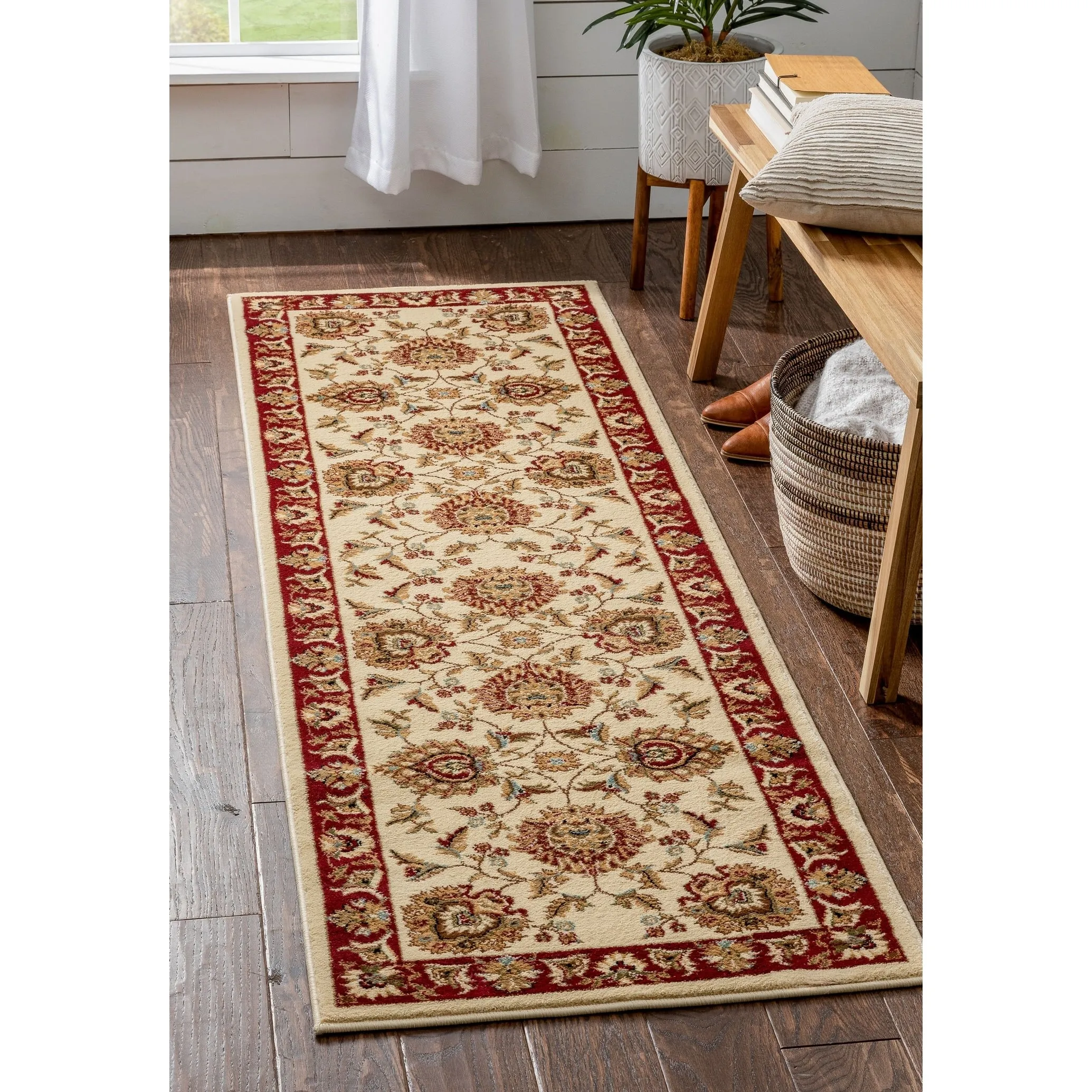 Well Woven Agra Traditional Ushak Oriental Runner Area Rug