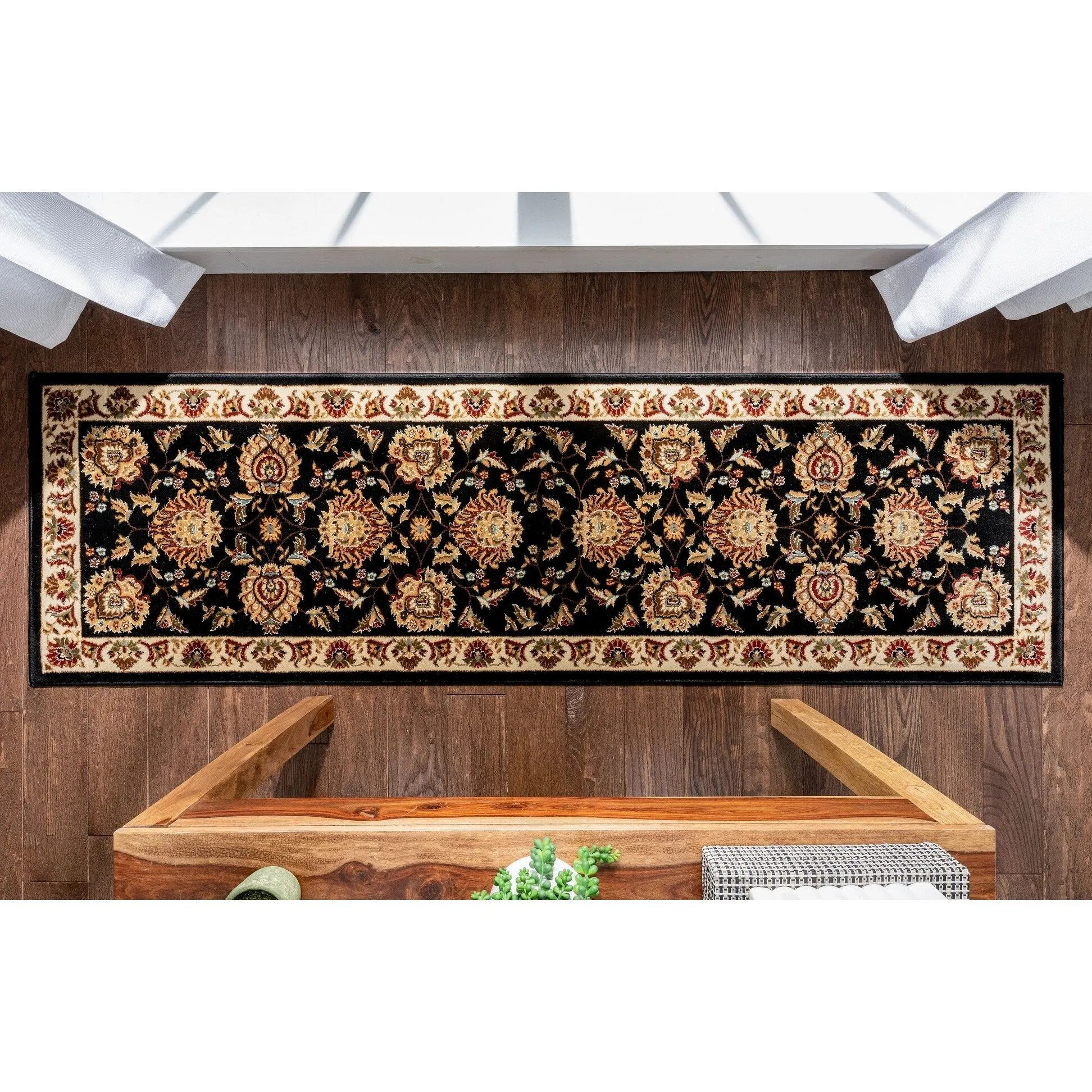 Well Woven Agra Traditional Ushak Oriental Runner Area Rug