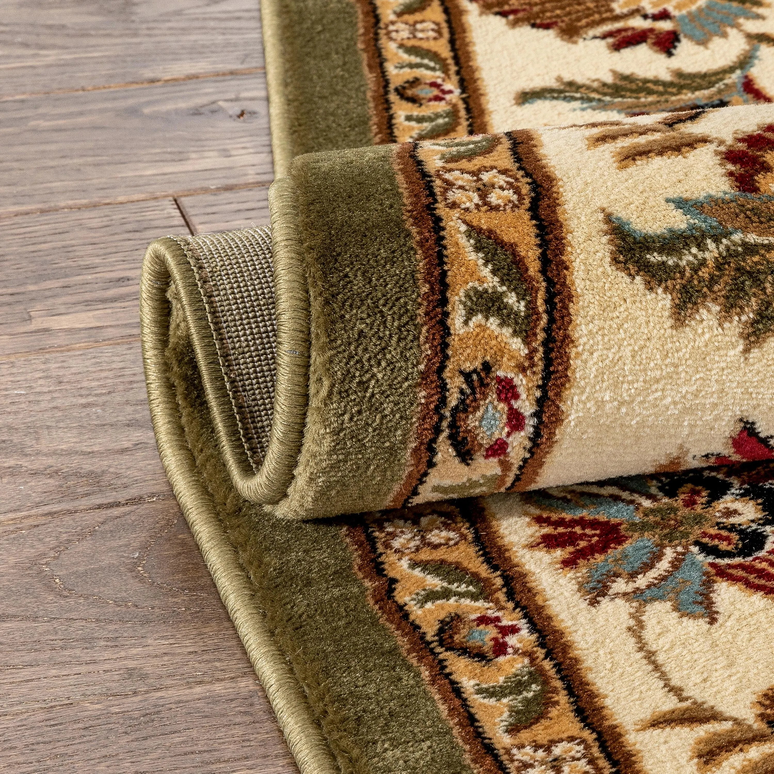 Well Woven Agra Traditional Ushak Oriental Runner Area Rug