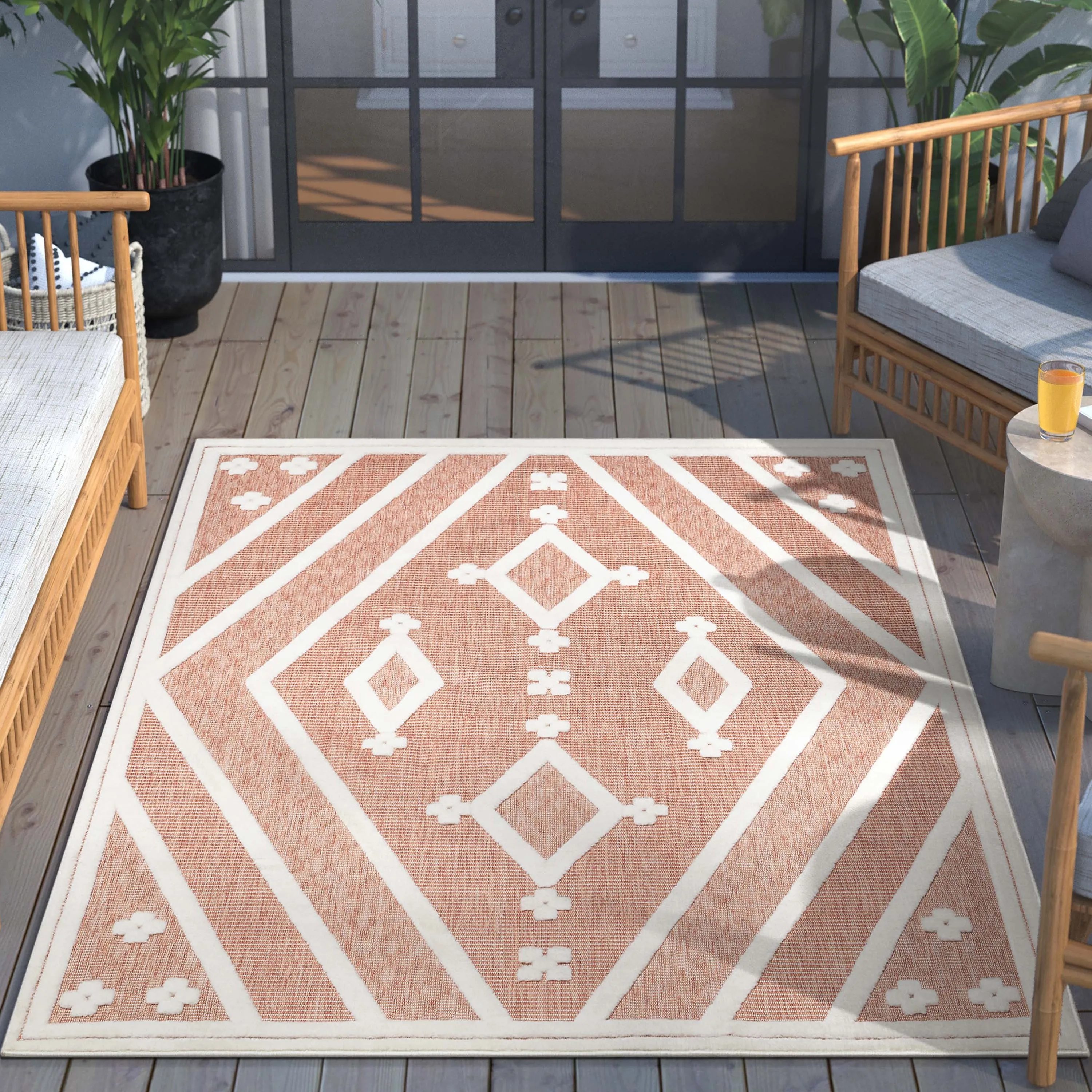 Well Woven Sila Mali Moroccan Tribal Indoor Outdoor Area Rug