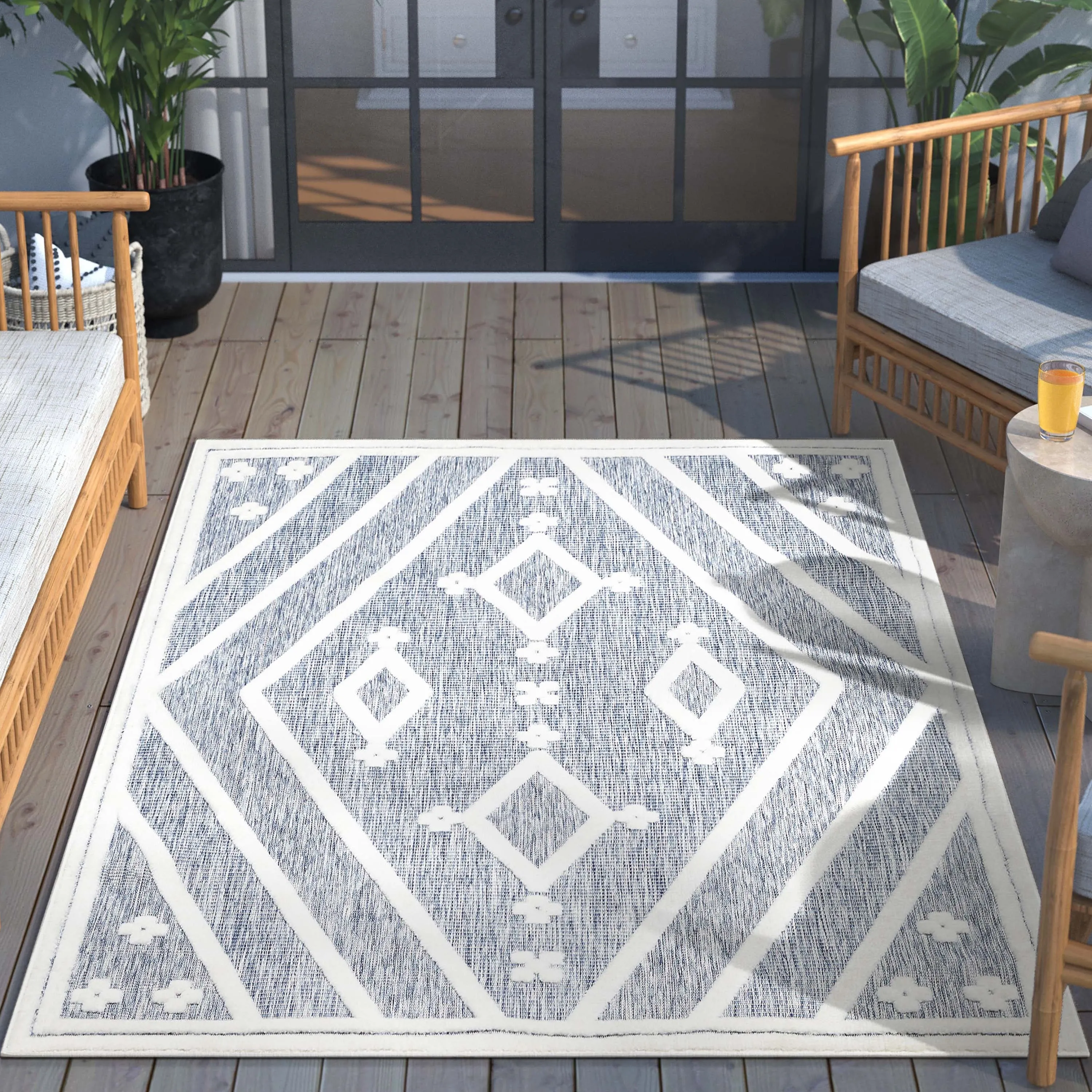Well Woven Sila Mali Moroccan Tribal Indoor Outdoor Area Rug