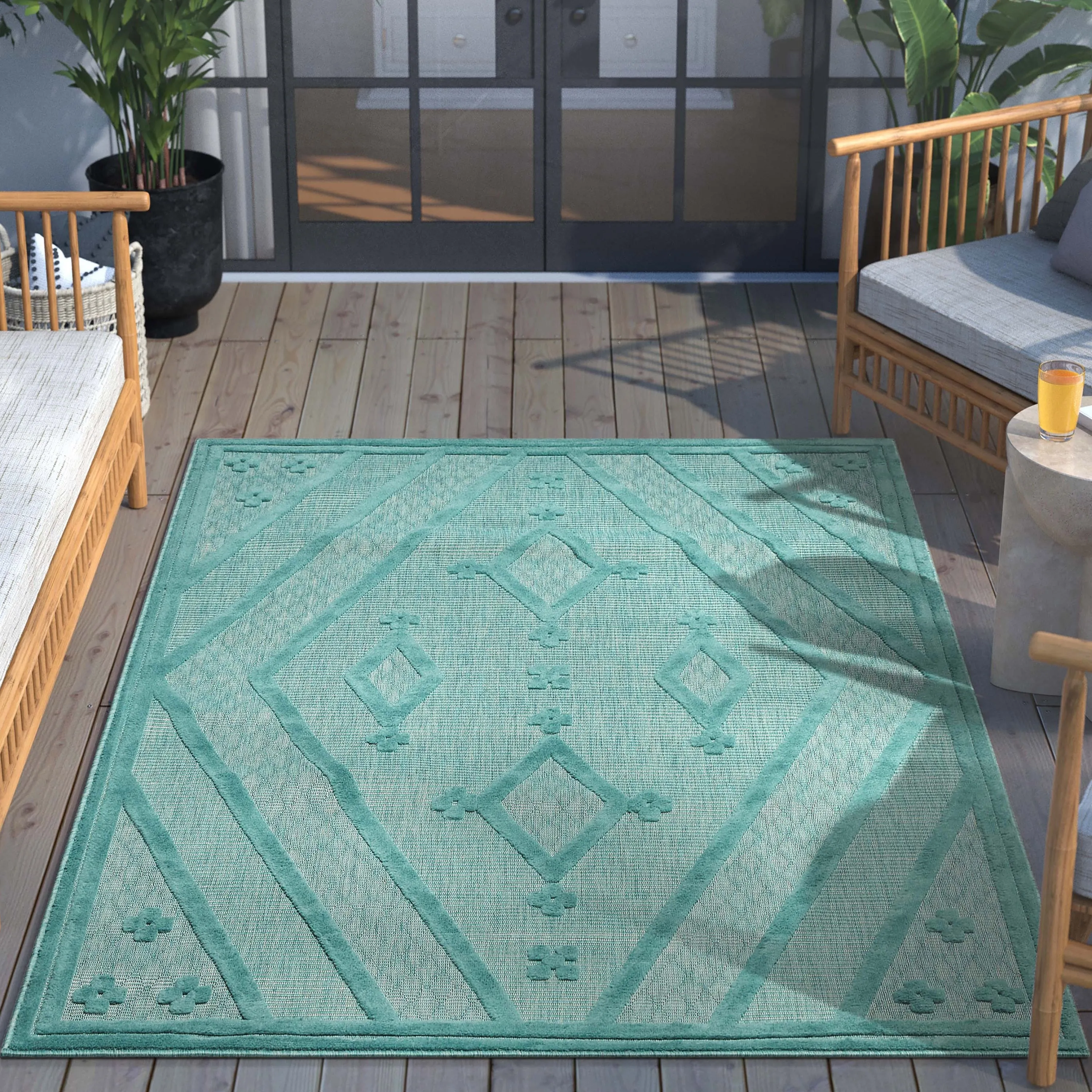 Well Woven Sila Mali Moroccan Tribal Indoor Outdoor Area Rug