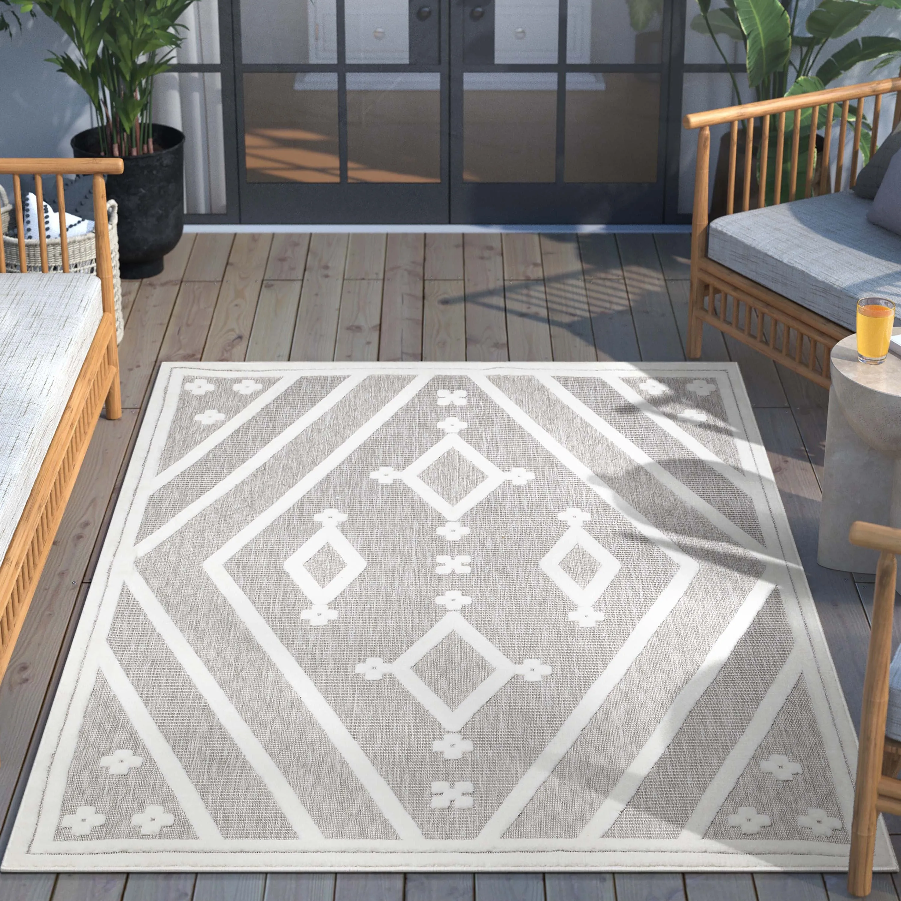 Well Woven Sila Mali Moroccan Tribal Indoor Outdoor Area Rug