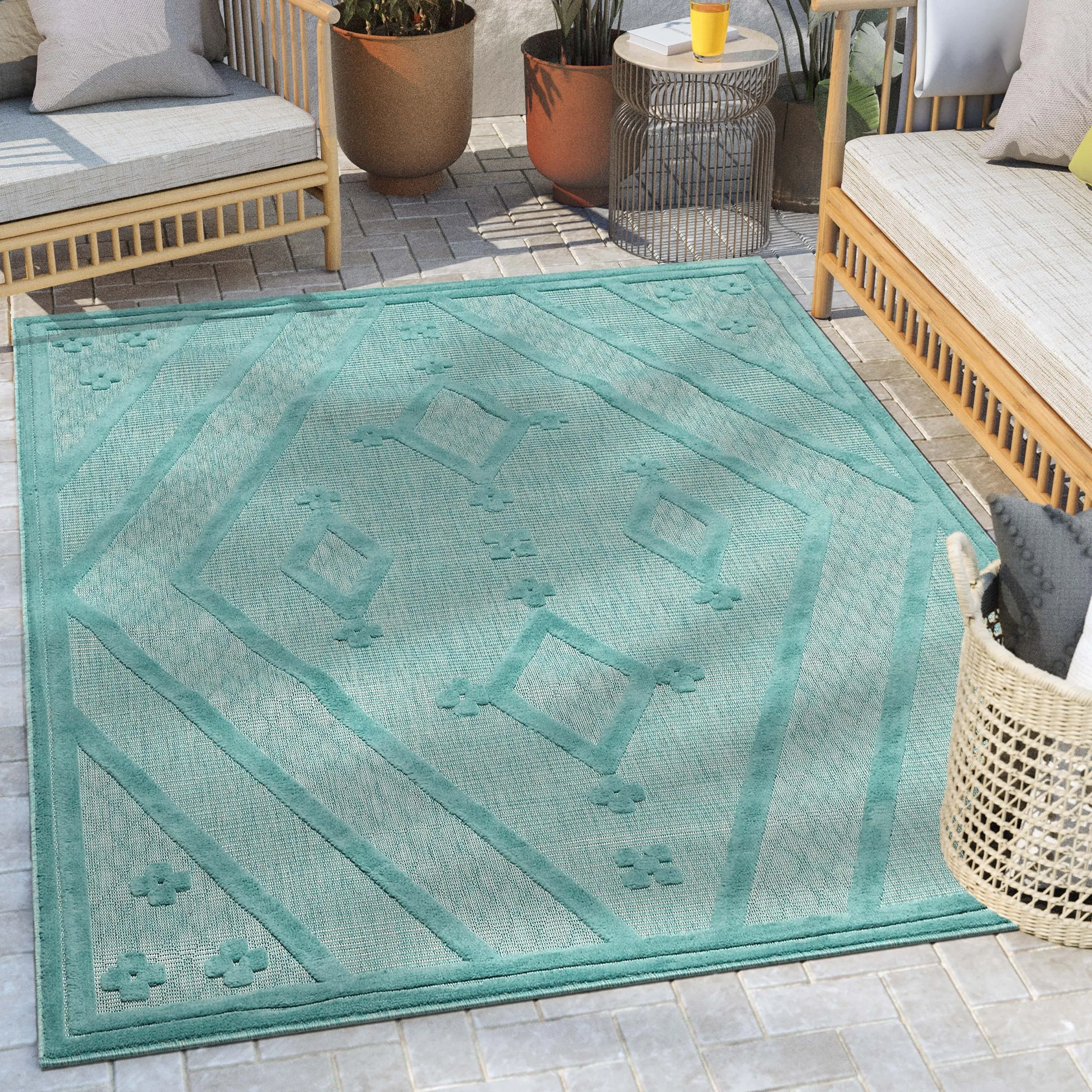 Well Woven Sila Mali Moroccan Tribal Indoor Outdoor Area Rug