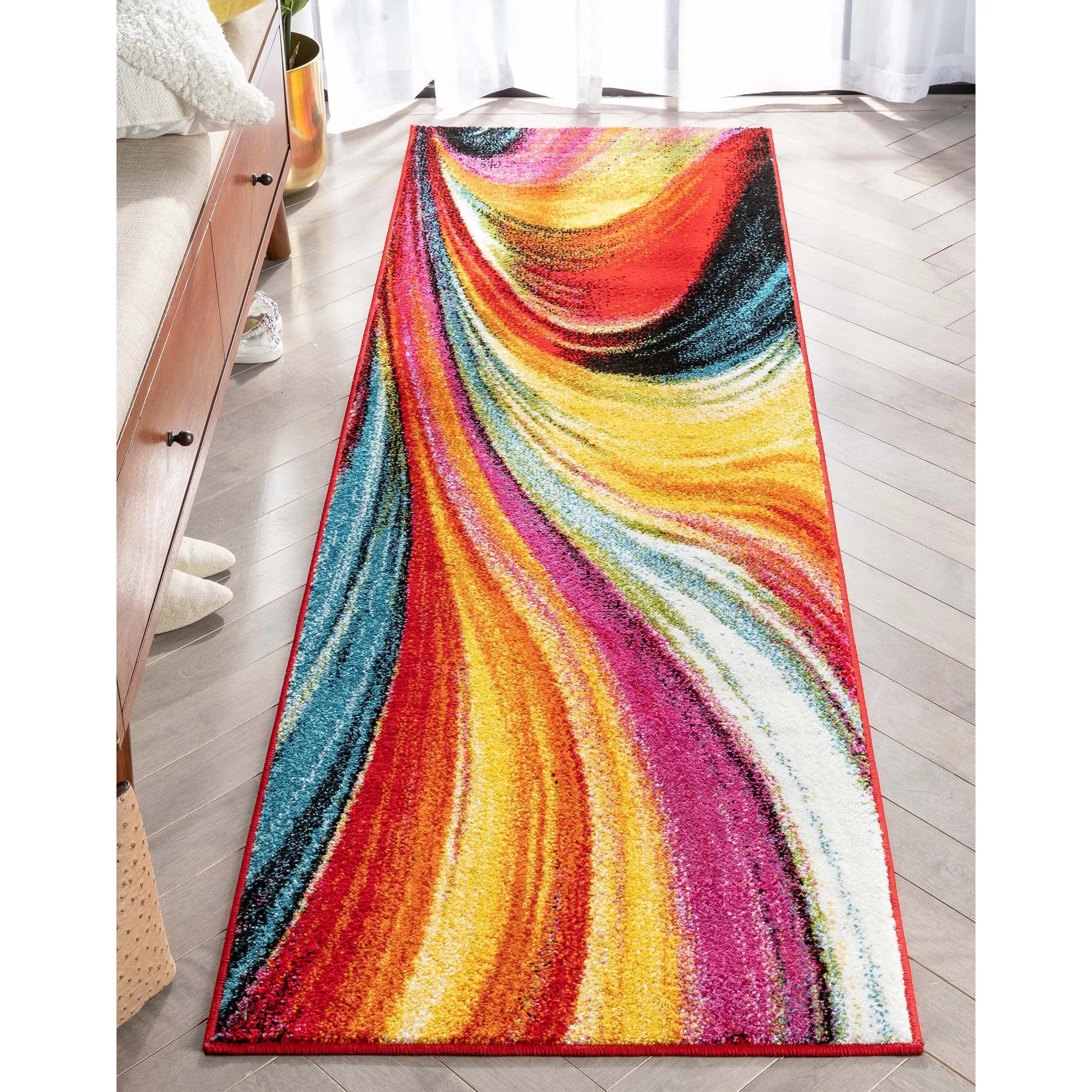 Well Woven Viva Pleasure Abstract Modern Area Rug