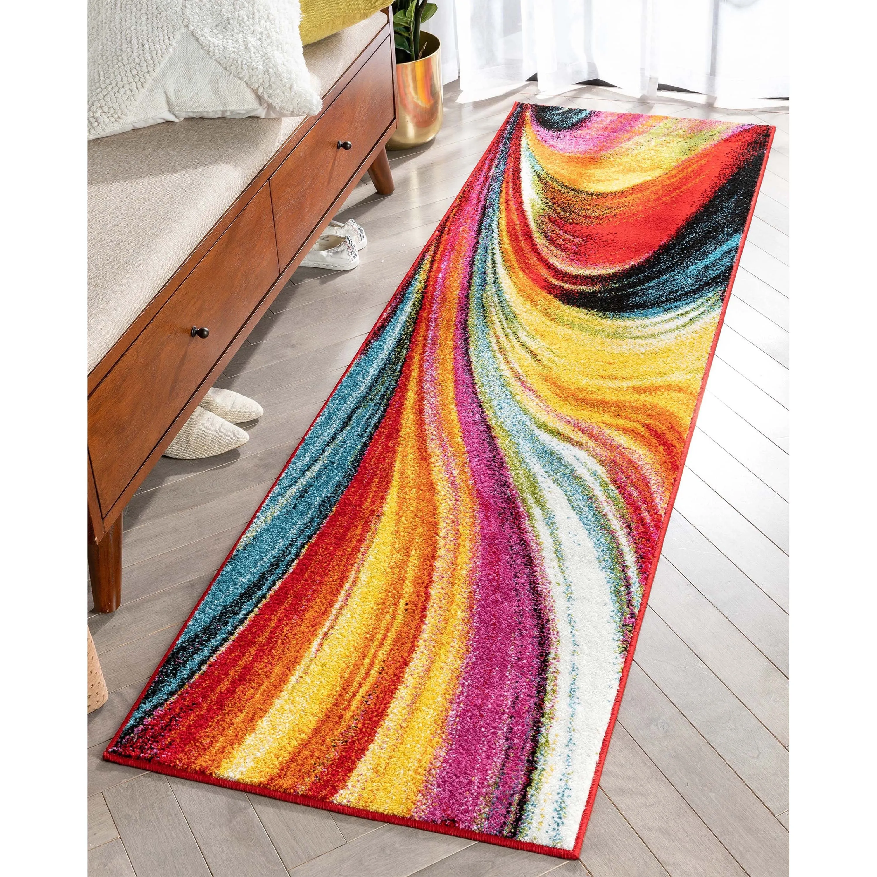 Well Woven Viva Pleasure Abstract Modern Area Rug