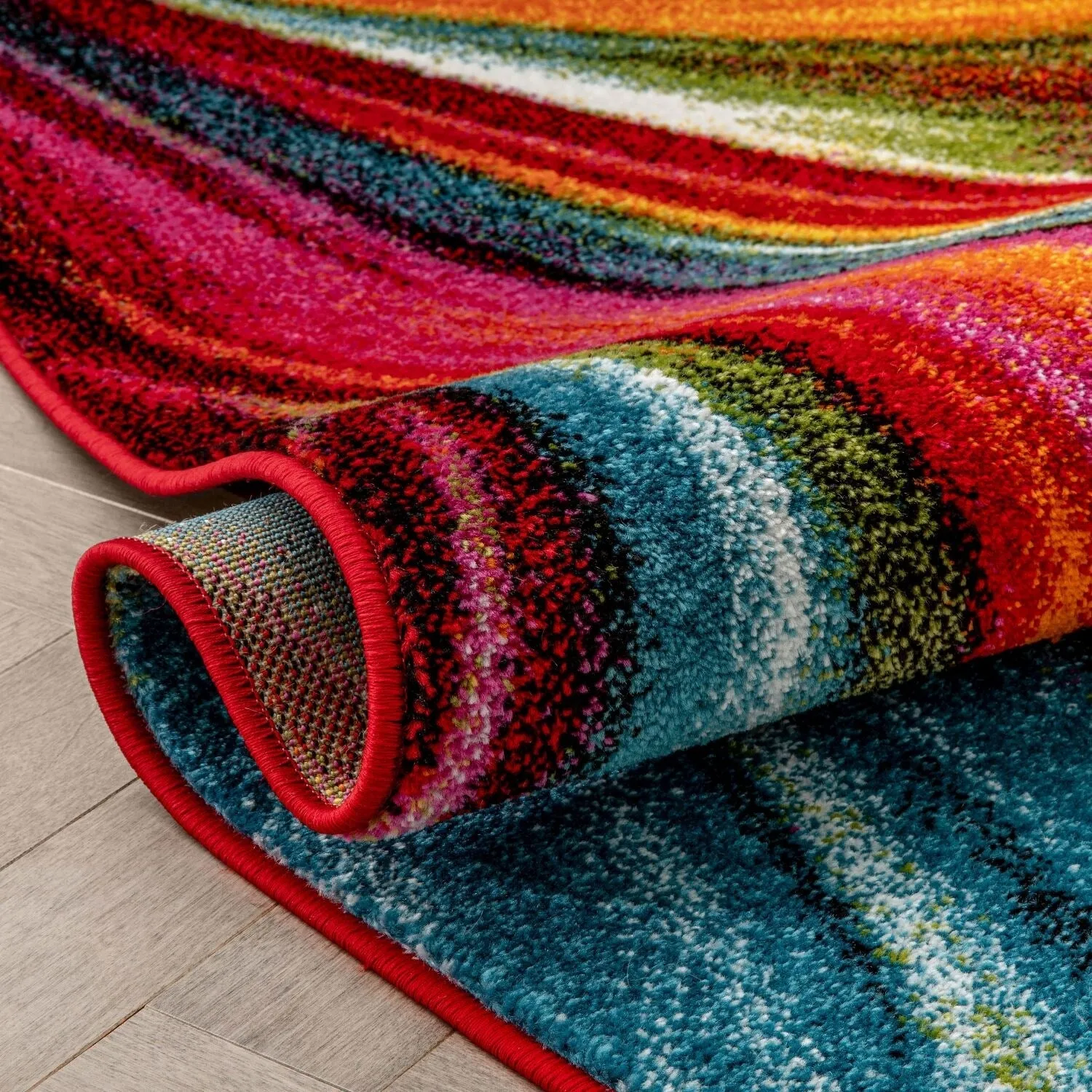 Well Woven Viva Pleasure Abstract Modern Area Rug