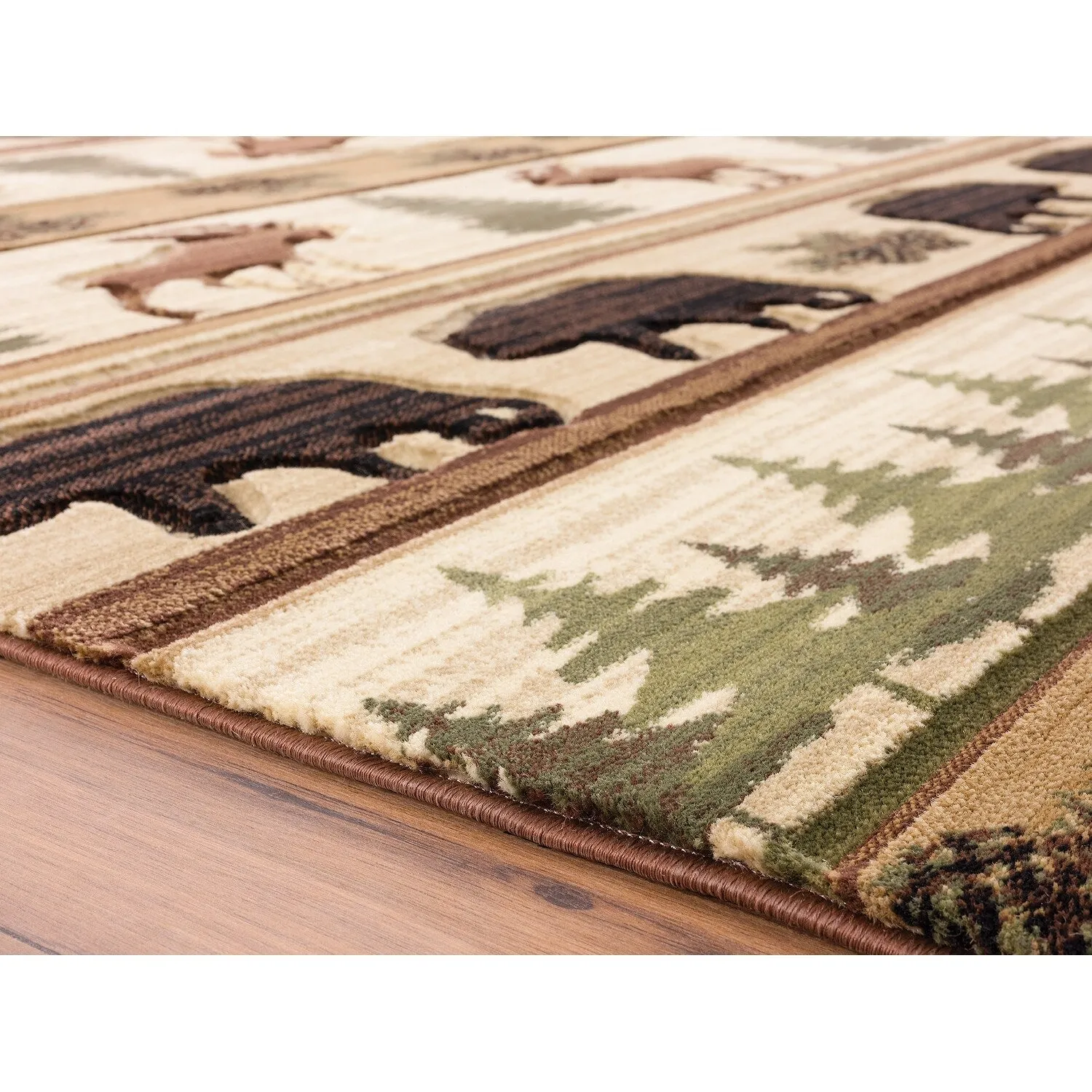 Westfield Home Graham Ellijah Beige Hand-Carved Area Rug