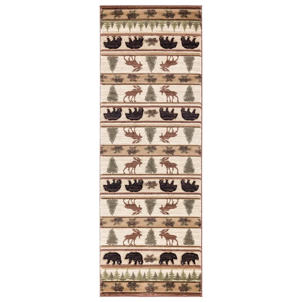 Westfield Home Graham Ellijah Beige Hand-Carved Area Rug