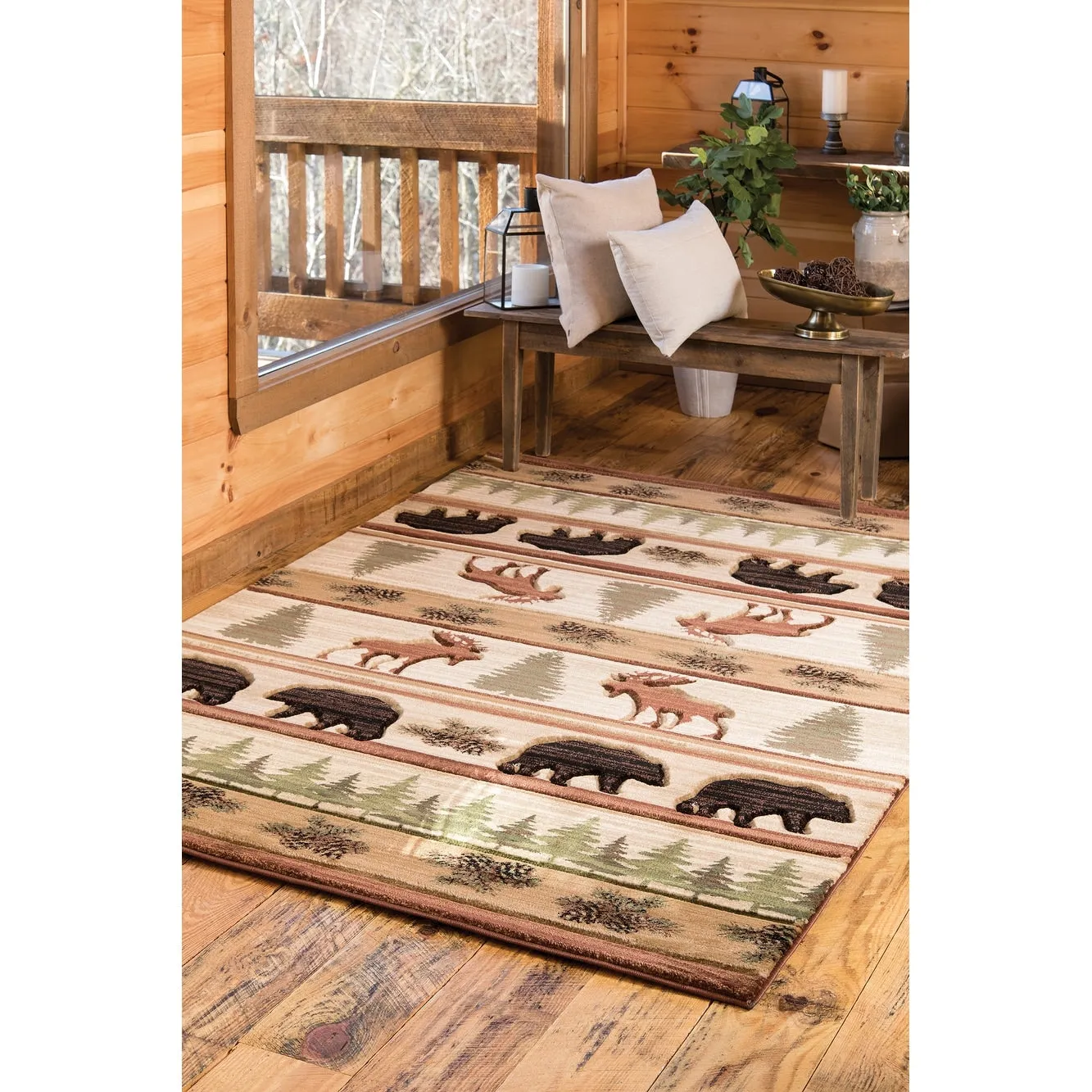 Westfield Home Graham Ellijah Beige Hand-Carved Area Rug