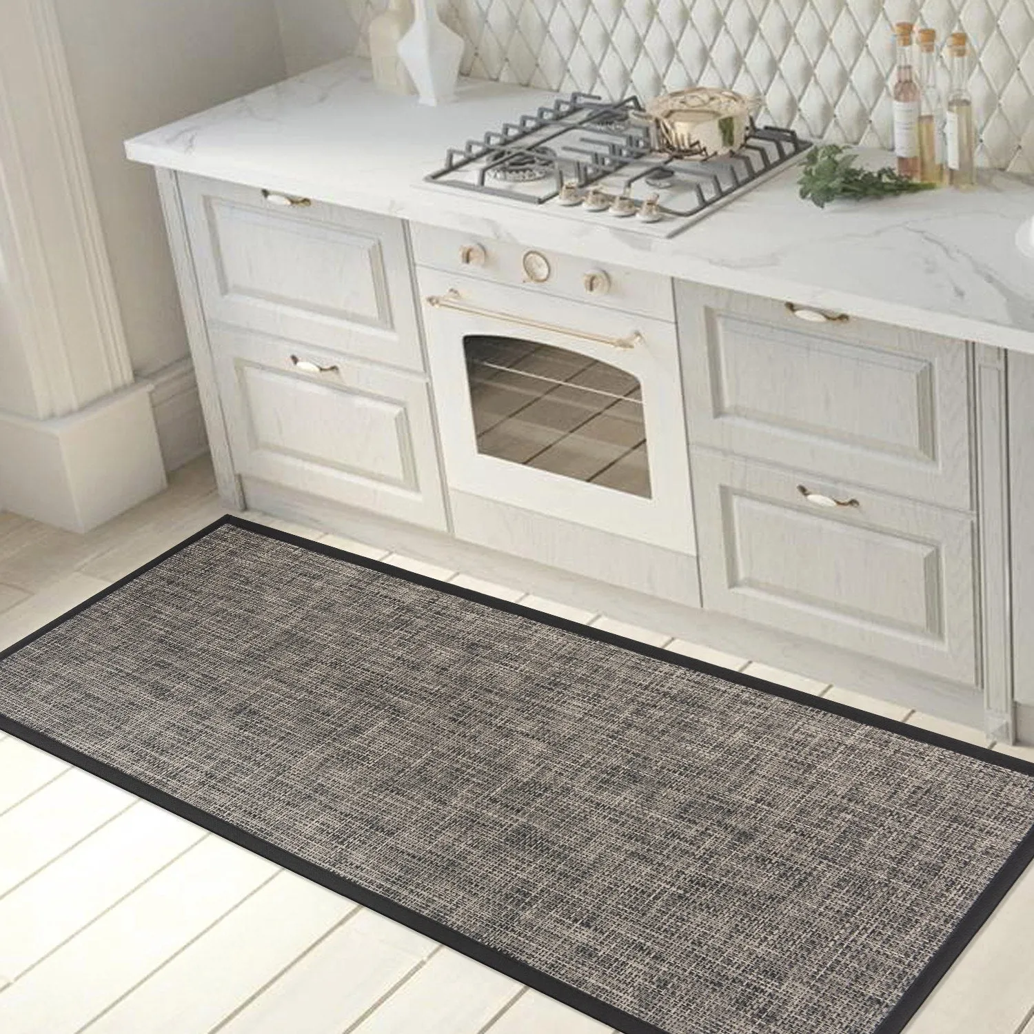 World Rug Gallery Basketweave Textline Anti-Fatigue Standing Mat