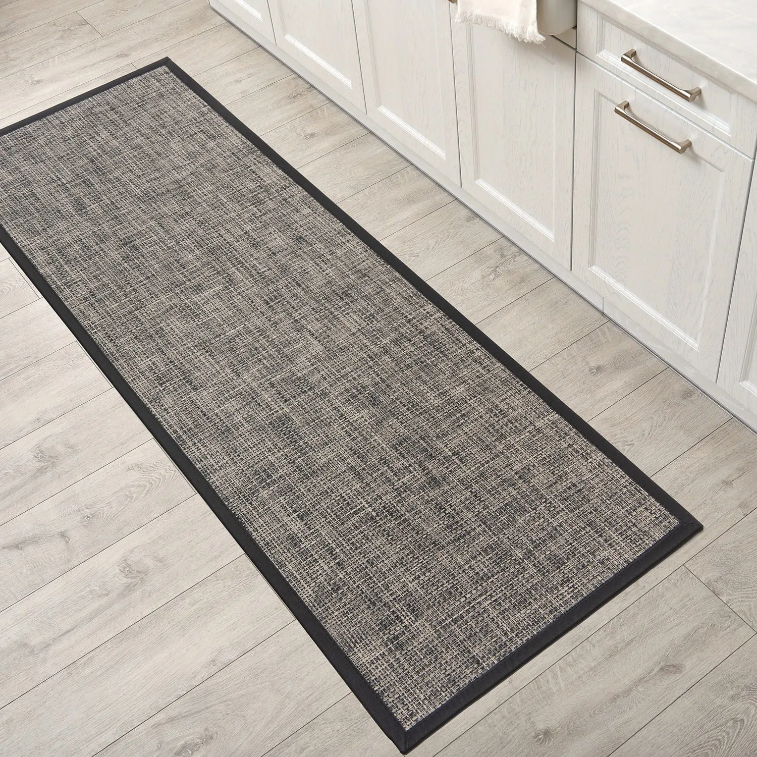 World Rug Gallery Basketweave Textline Anti-Fatigue Standing Mat
