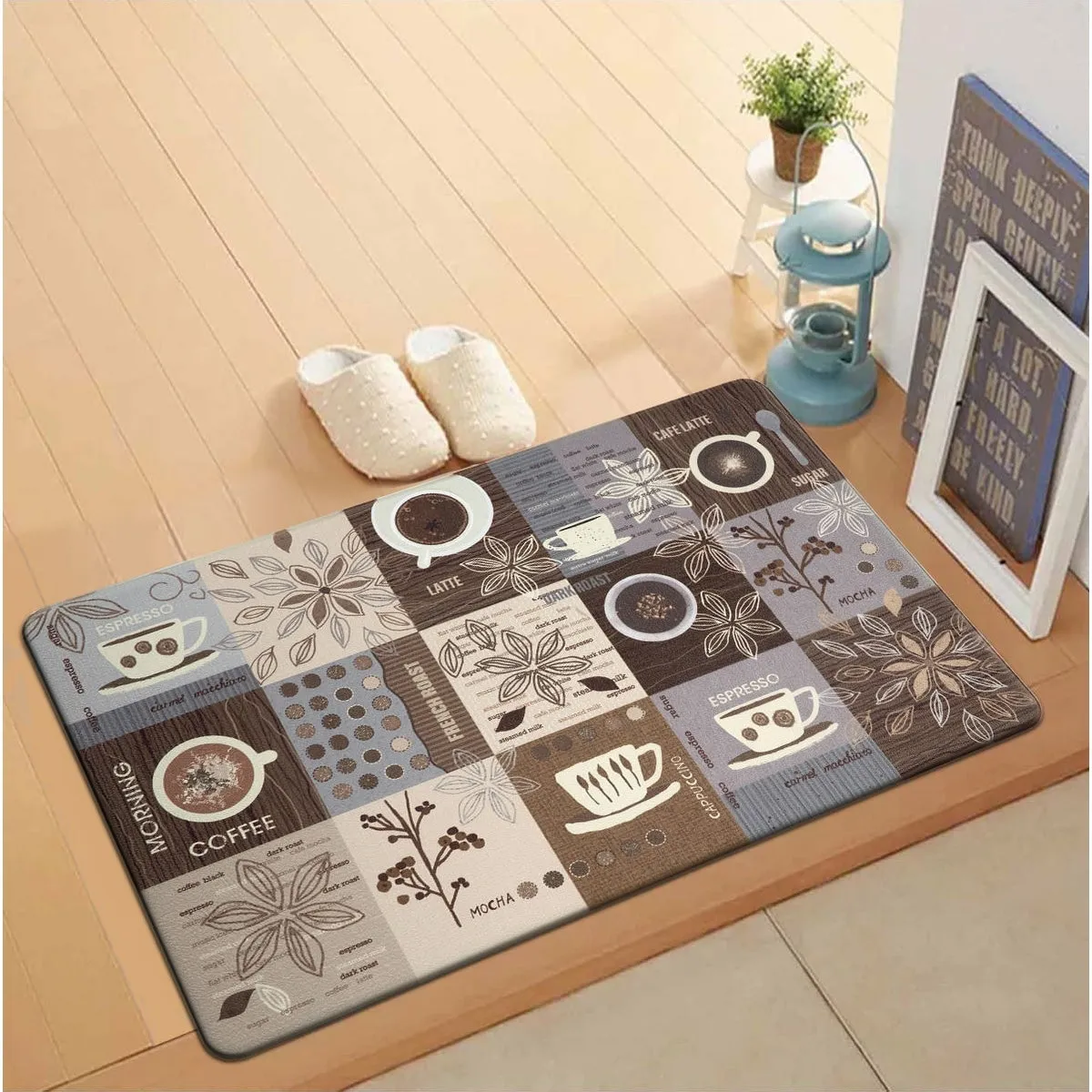 World Rug Gallery Coffee Kitchen Anti Fatigue Standing Mat