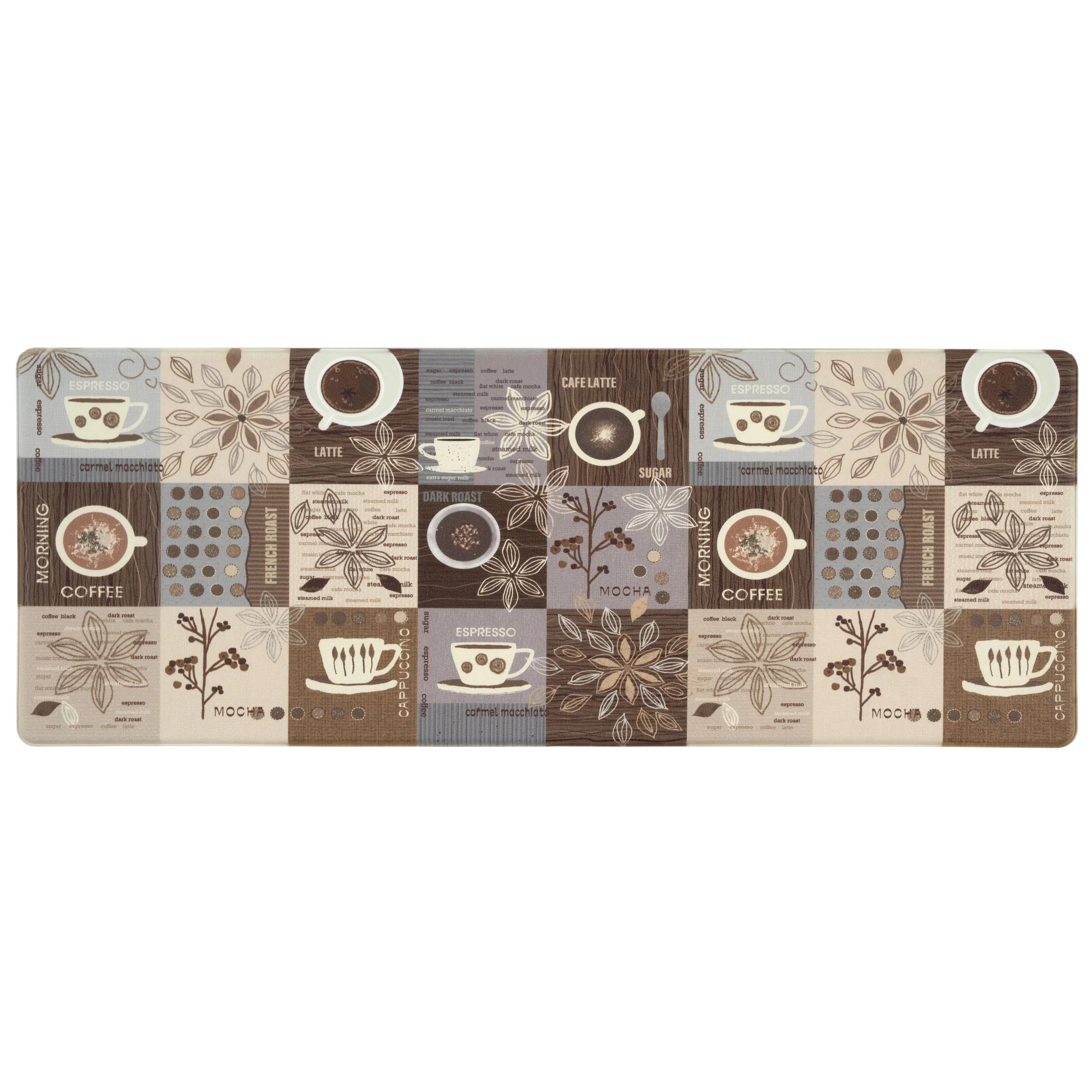 World Rug Gallery Coffee Kitchen Anti Fatigue Standing Mat