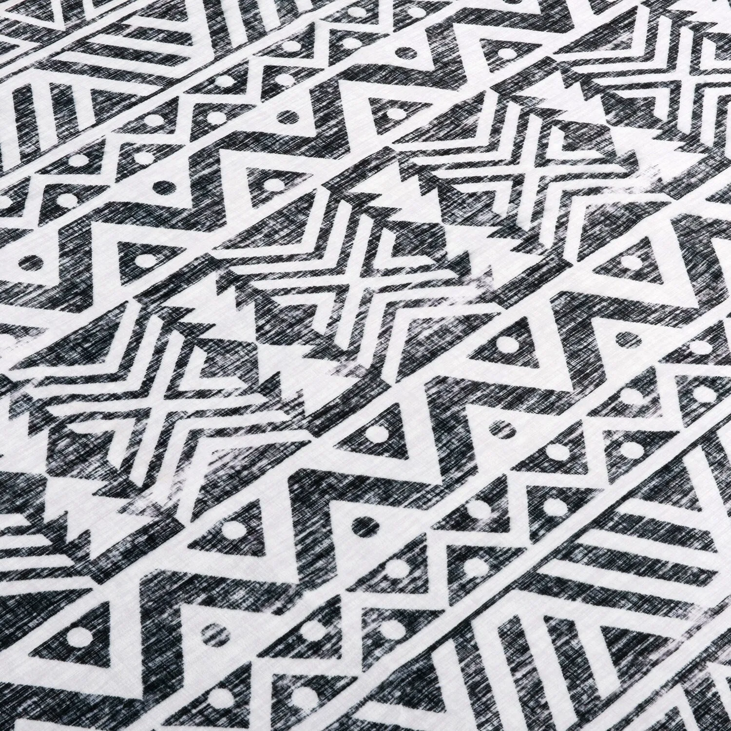 World Rug Gallery Contemporary Distressed Geometric Machine Washable Area Rug