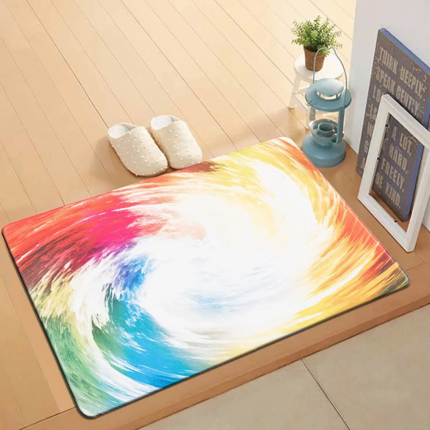 World Rug Gallery Contemporary Waves Anti-Fatigue Standing Mat