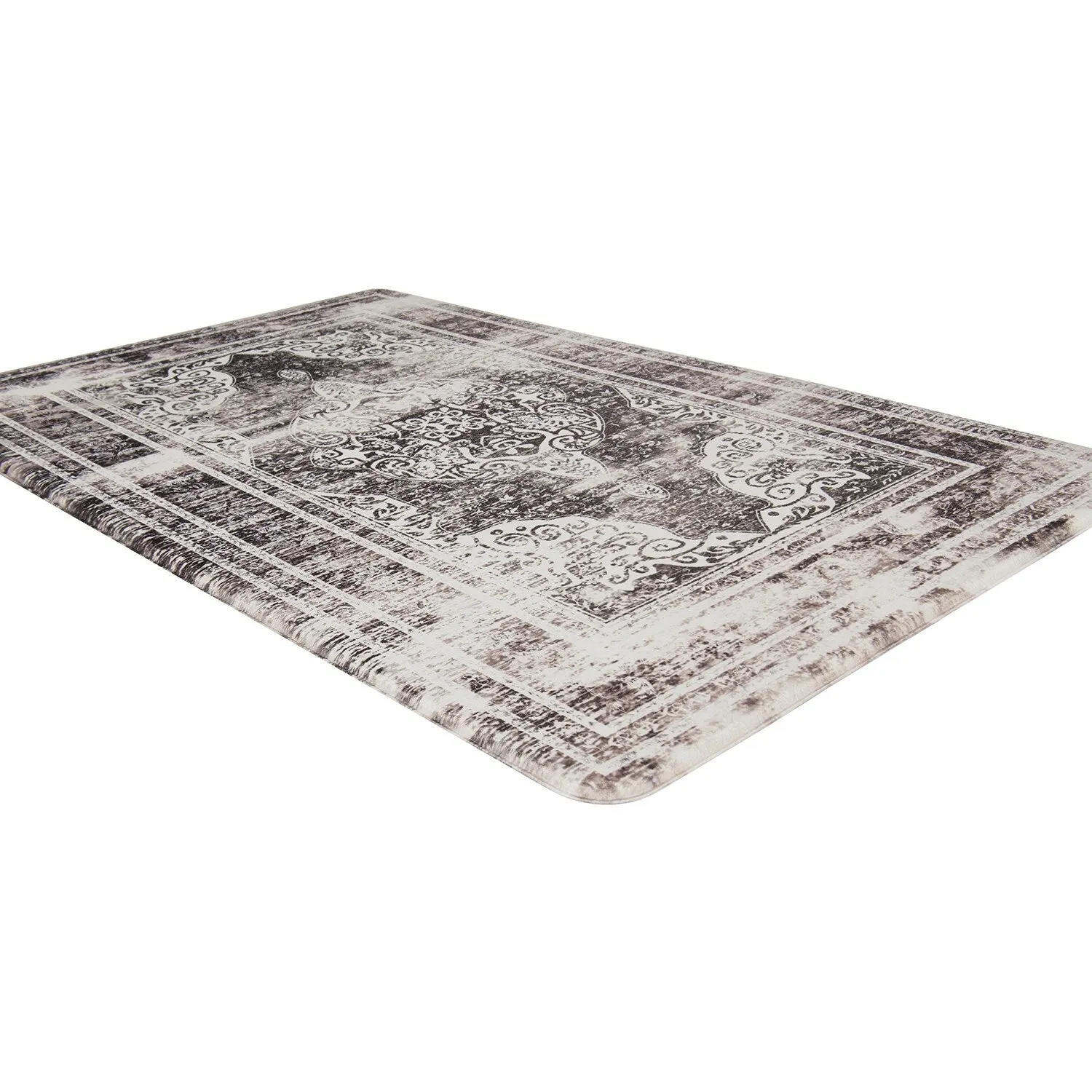 World Rug Gallery Distressed Traditional Anti-Fatigue Standing Mat - 18x47