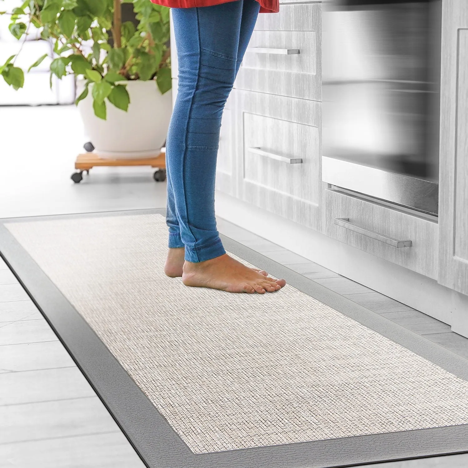 World Rug Gallery Frame Textline Anti-Fatigue Standing Mat