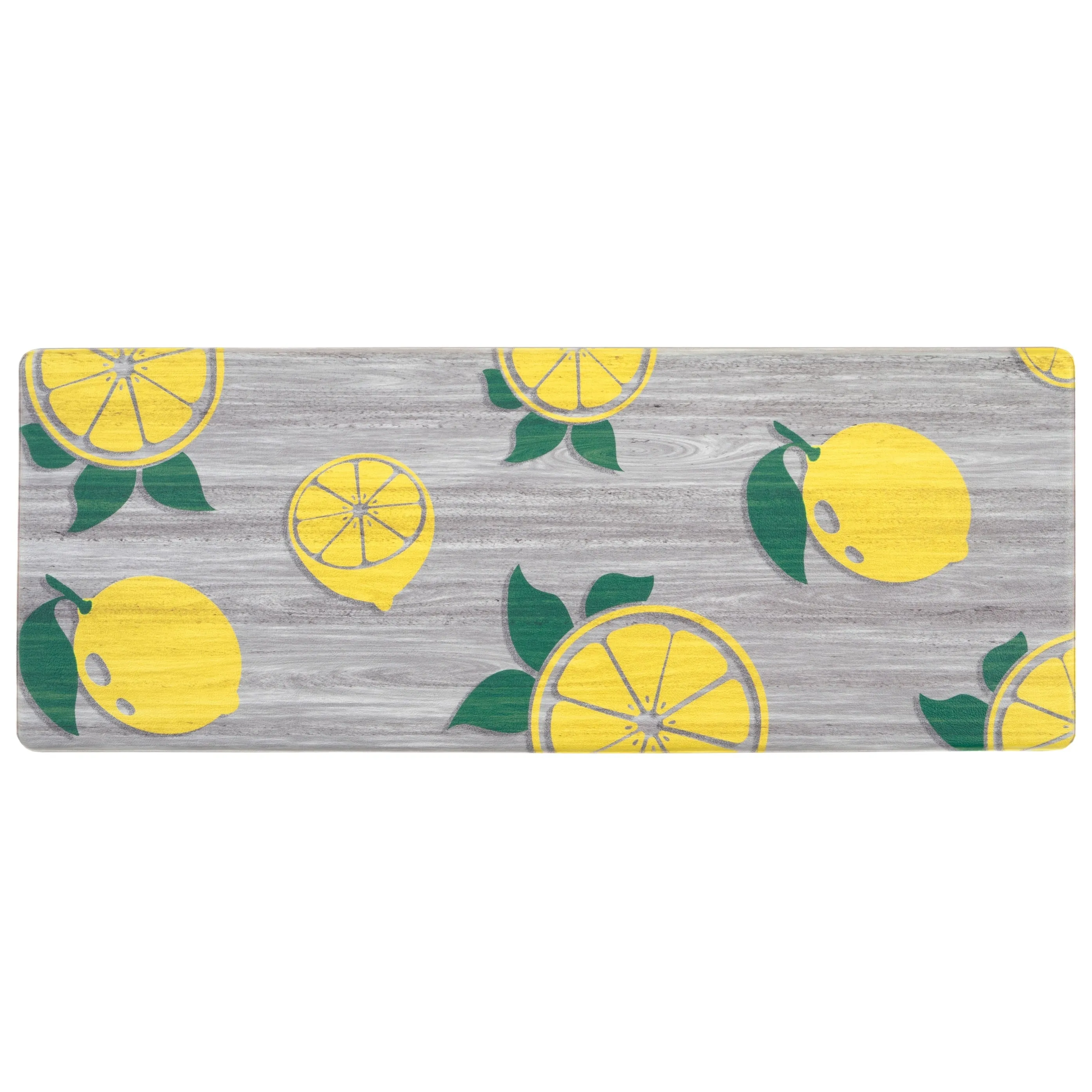 World Rug Gallery Lemon Pattern Anti Fatigue Standing Mat