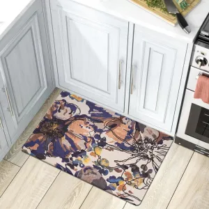 World Rug Gallery Modern Bright Flowers Anti Fatigue Standing Mat