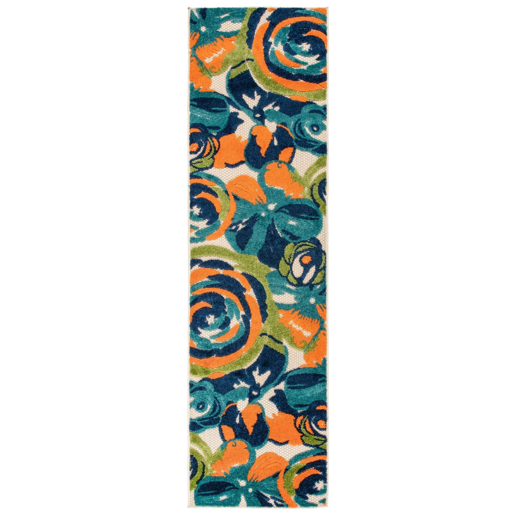 World Rug Gallery Modern Floral Indoor/Outdoor Area Rug