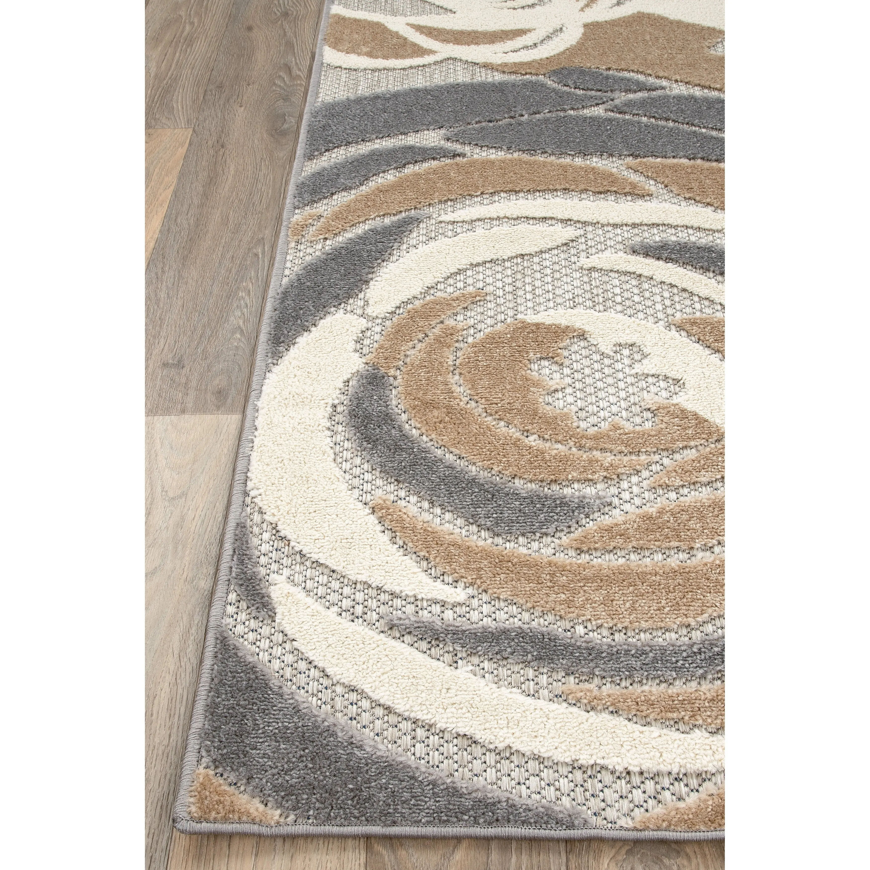 World Rug Gallery Modern Floral Indoor/Outdoor Area Rug