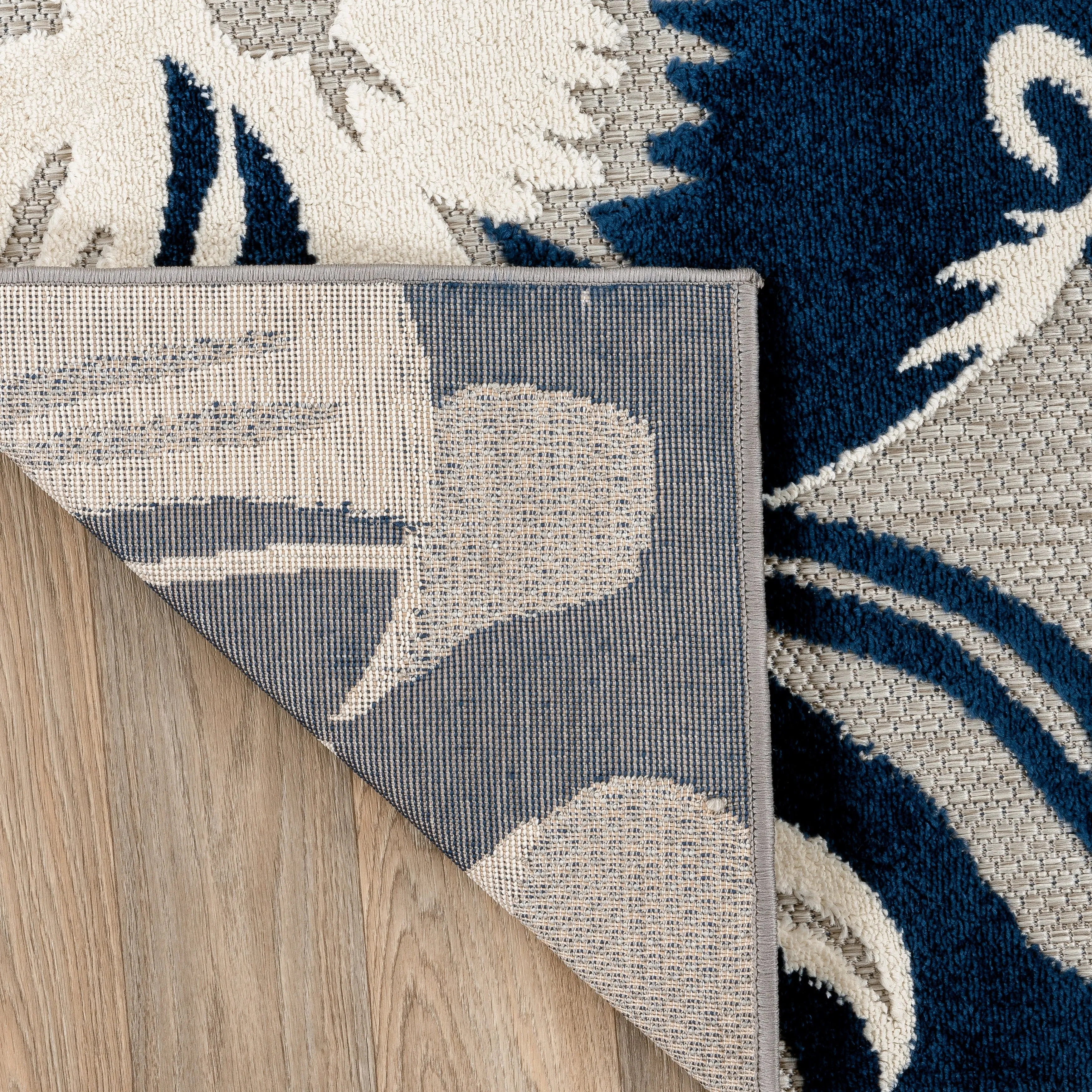 World Rug Gallery Modern Floral Indoor/Outdoor Area Rug