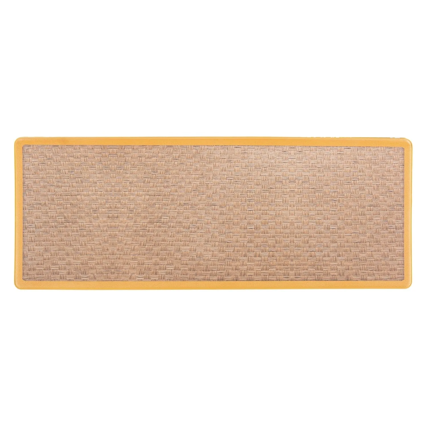 World Rug Gallery Natural Border Anti-Fatigue Standing Mat