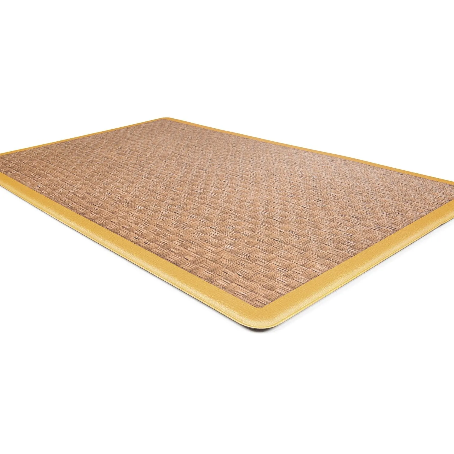 World Rug Gallery Natural Border Anti-Fatigue Standing Mat