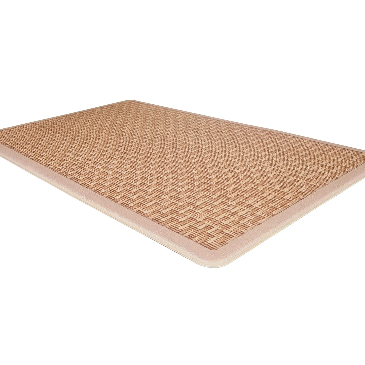 World Rug Gallery Natural Border Anti-Fatigue Standing Mat
