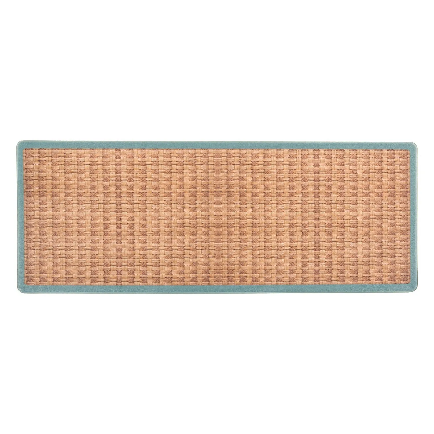 World Rug Gallery Natural Border Anti-Fatigue Standing Mat