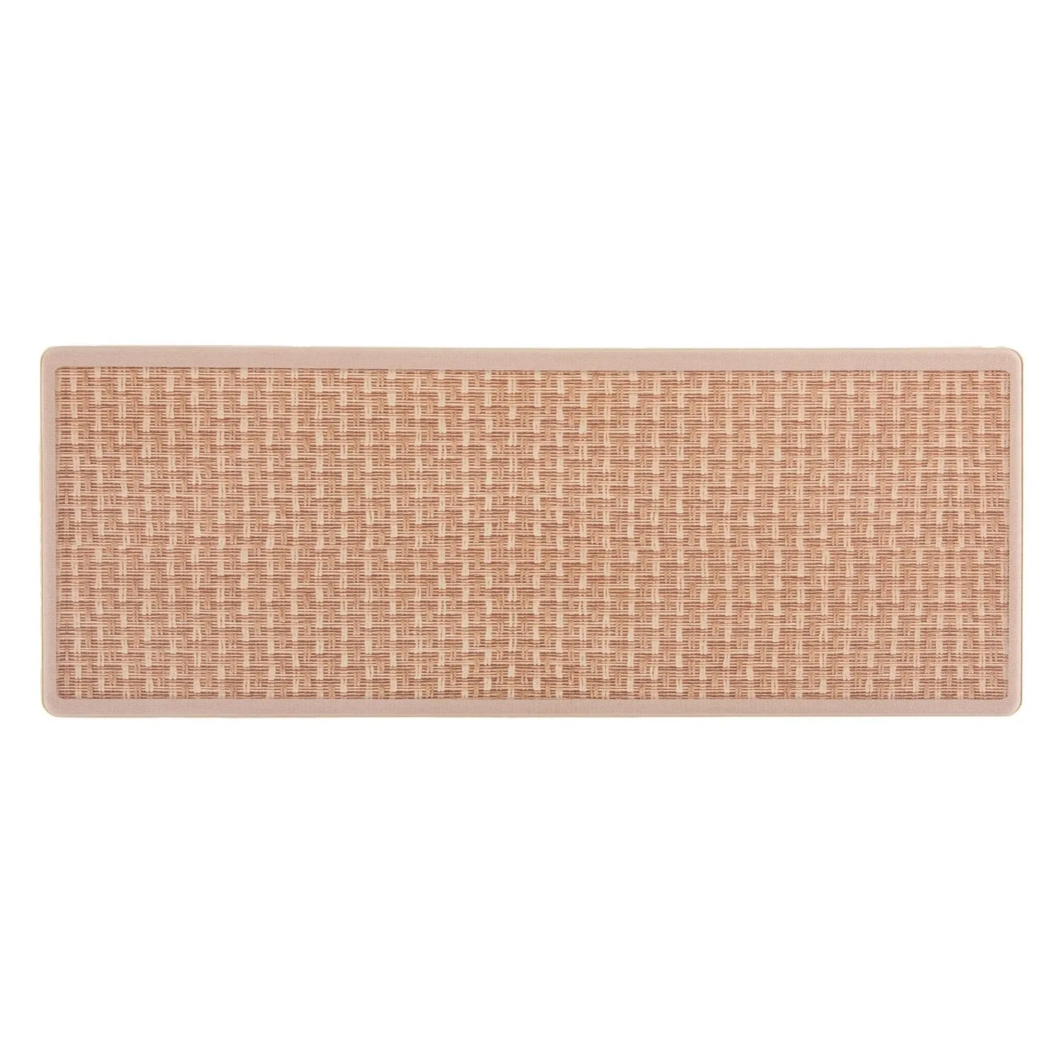 World Rug Gallery Natural Border Anti-Fatigue Standing Mat