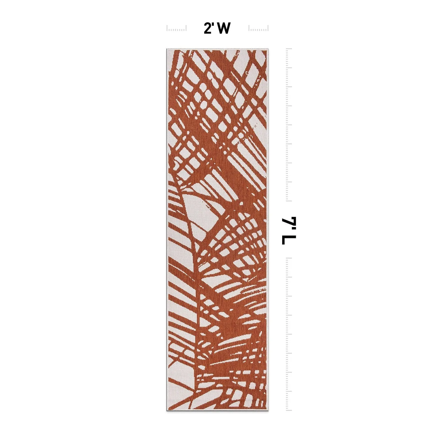 World Rug Gallery Nature Inspired Tropical Indoor/Outdoor Area Rug