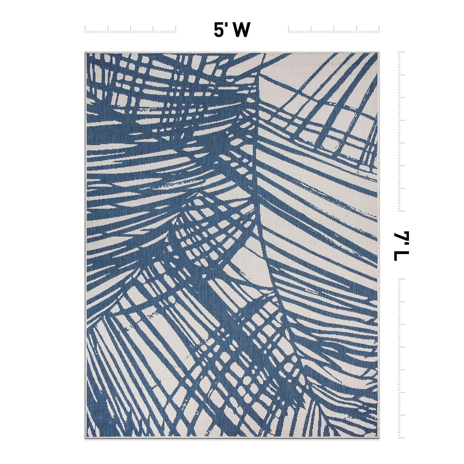 World Rug Gallery Nature Inspired Tropical Indoor/Outdoor Area Rug
