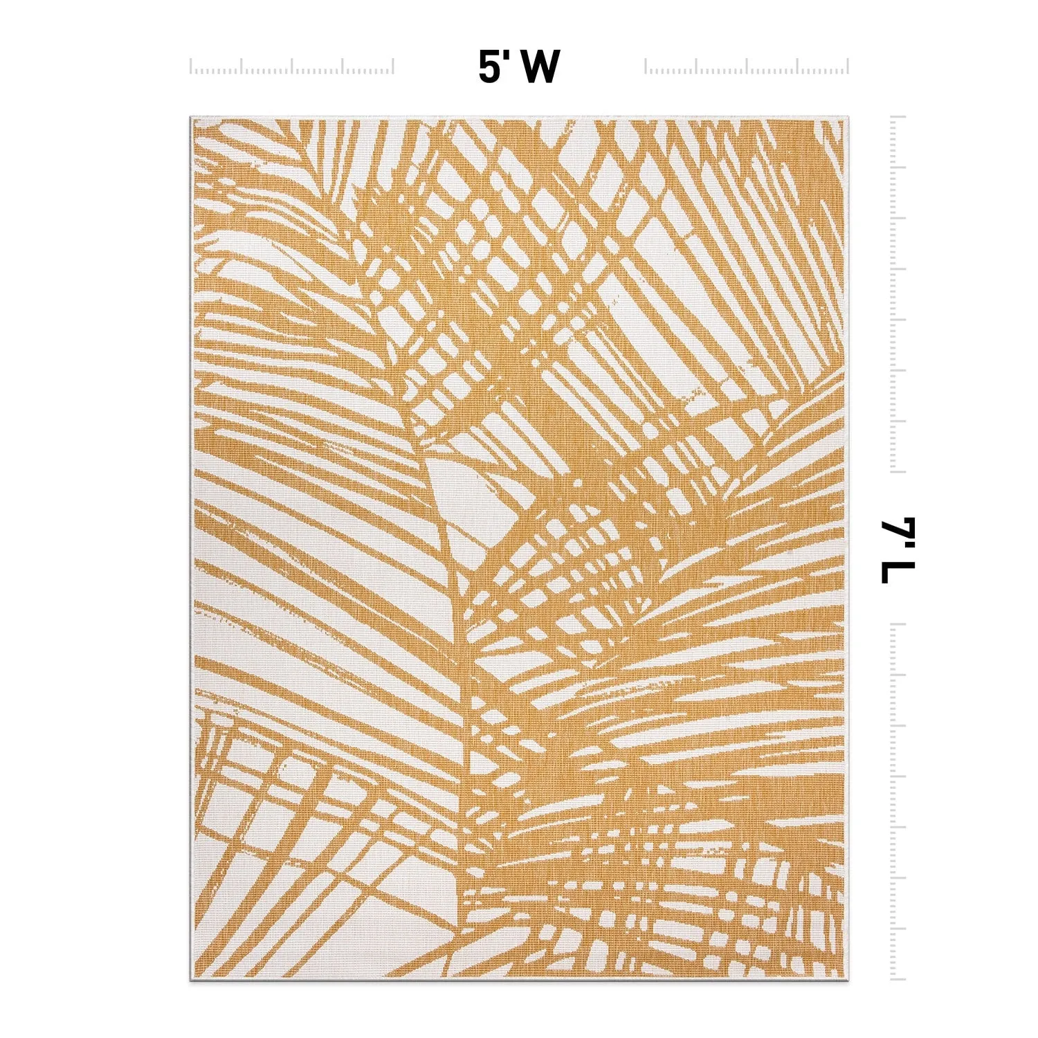 World Rug Gallery Nature Inspired Tropical Indoor/Outdoor Area Rug