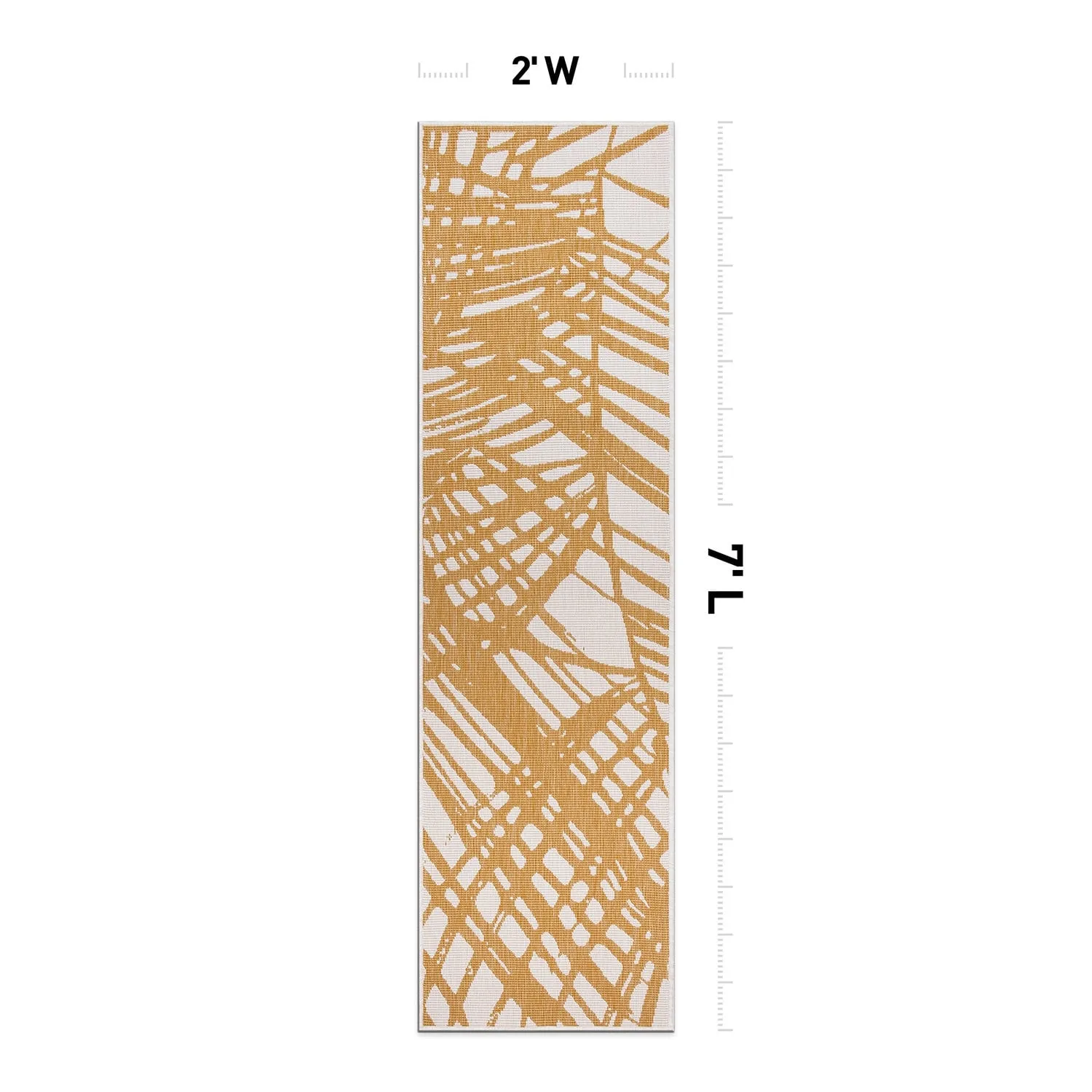 World Rug Gallery Nature Inspired Tropical Indoor/Outdoor Area Rug