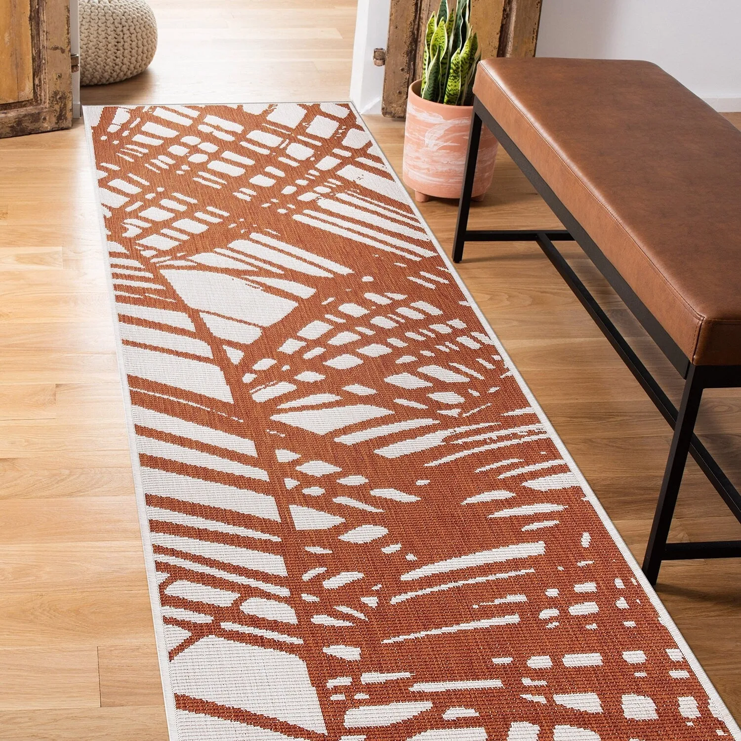 World Rug Gallery Nature Inspired Tropical Indoor/Outdoor Area Rug