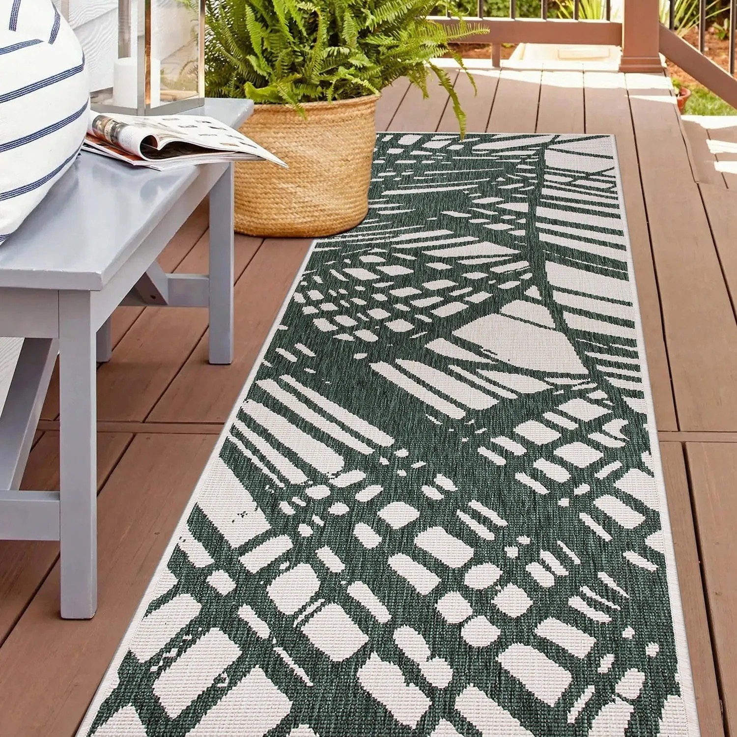 World Rug Gallery Nature Inspired Tropical Indoor/Outdoor Area Rug