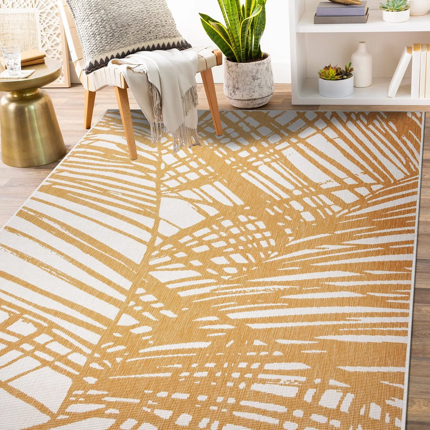 World Rug Gallery Nature Inspired Tropical Indoor/Outdoor Area Rug