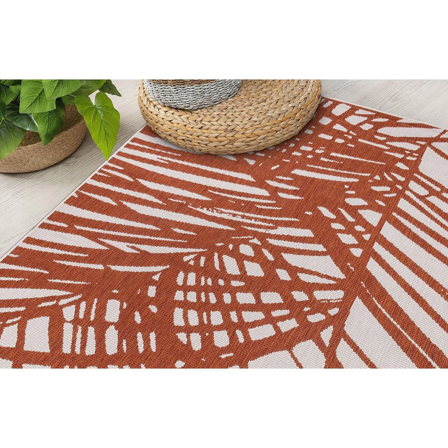World Rug Gallery Nature Inspired Tropical Indoor/Outdoor Area Rug