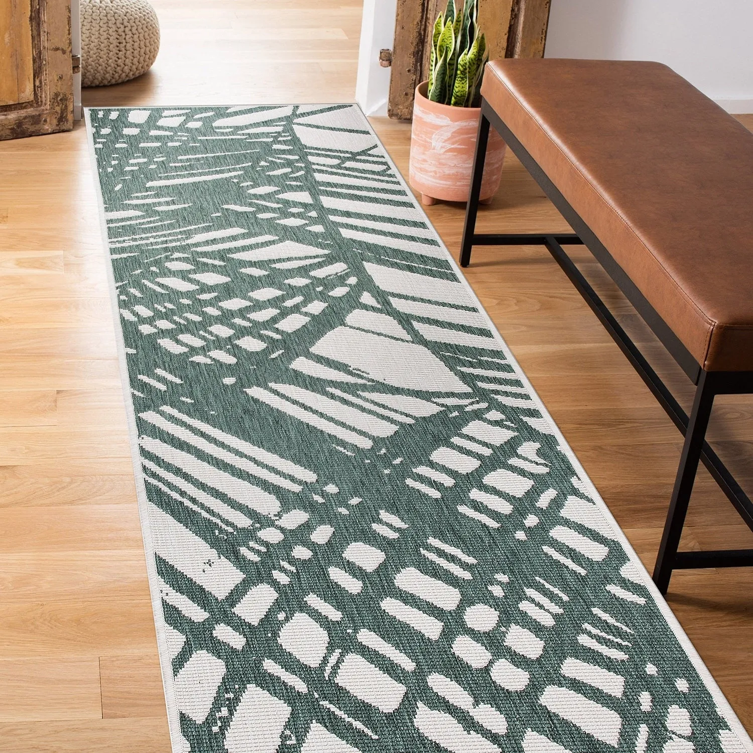World Rug Gallery Nature Inspired Tropical Indoor/Outdoor Area Rug