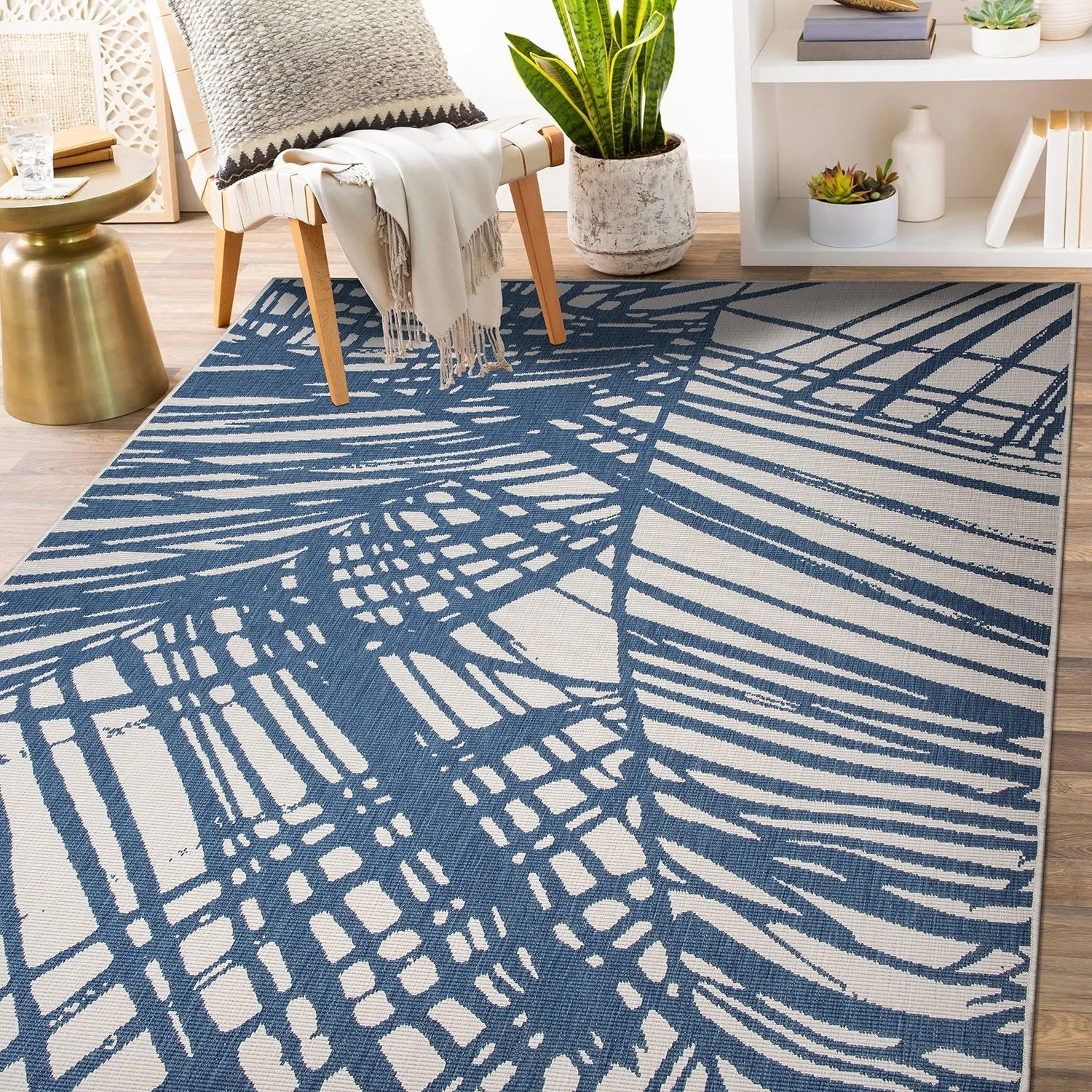 World Rug Gallery Nature Inspired Tropical Indoor/Outdoor Area Rug