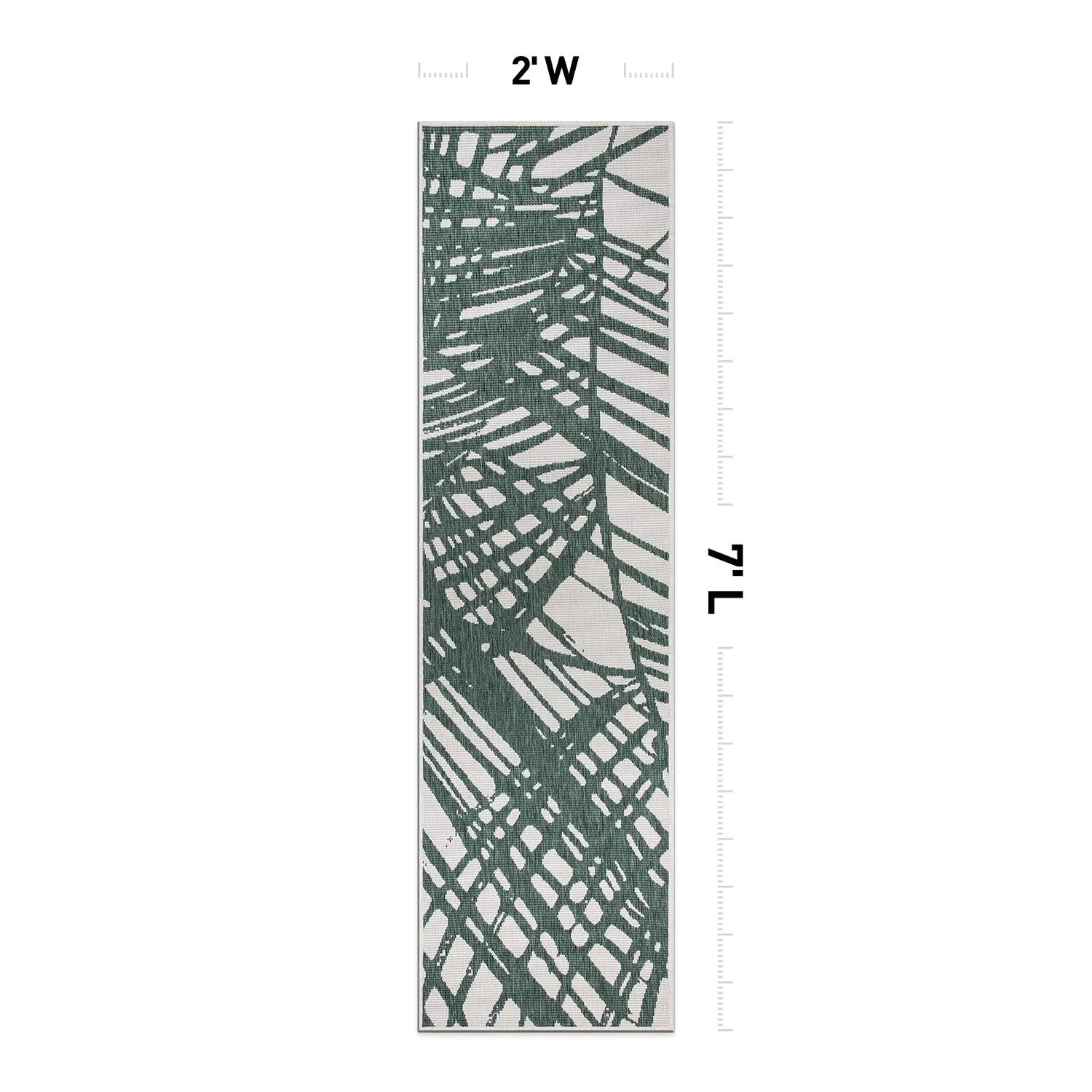 World Rug Gallery Nature Inspired Tropical Indoor/Outdoor Area Rug