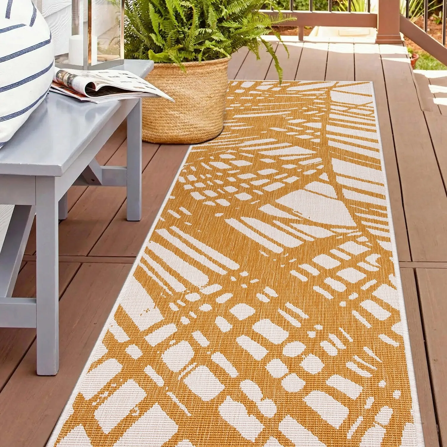 World Rug Gallery Nature Inspired Tropical Indoor/Outdoor Area Rug