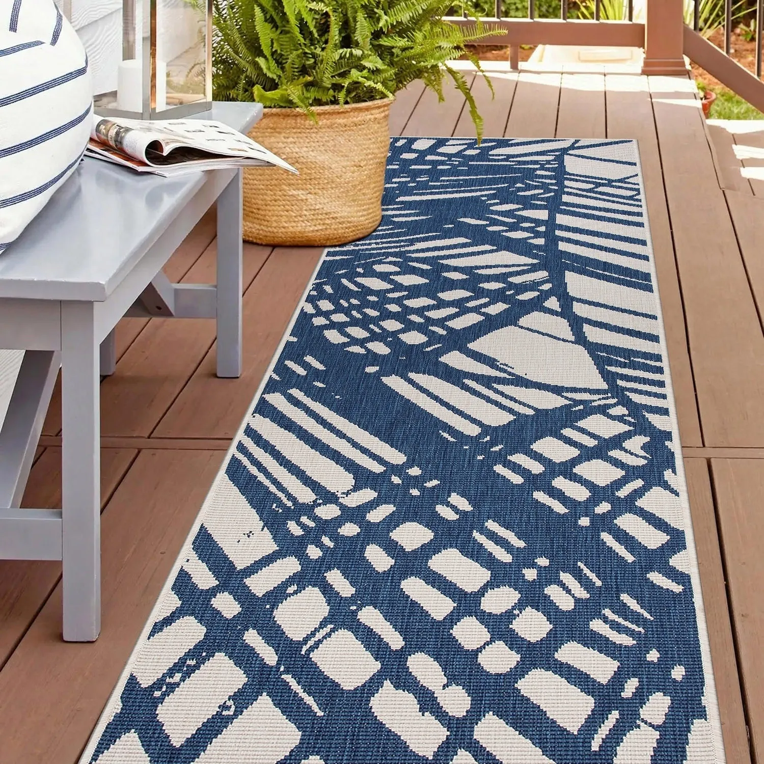 World Rug Gallery Nature Inspired Tropical Indoor/Outdoor Area Rug