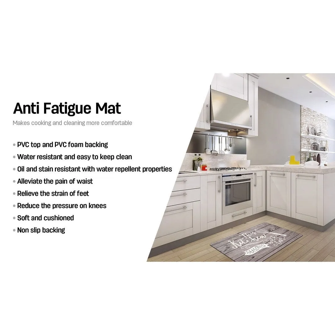 World Rug Gallery 'Seasoned with Love' Whisk Anti-fatigue Kitchen Mat