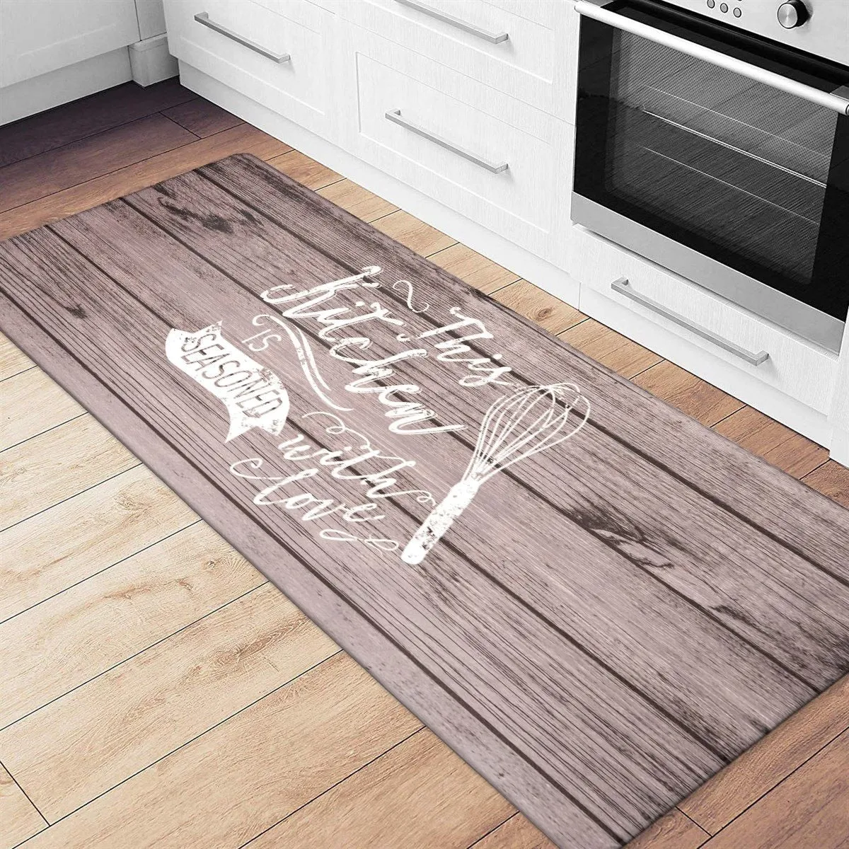 World Rug Gallery 'Seasoned with Love' Whisk Anti-fatigue Kitchen Mat