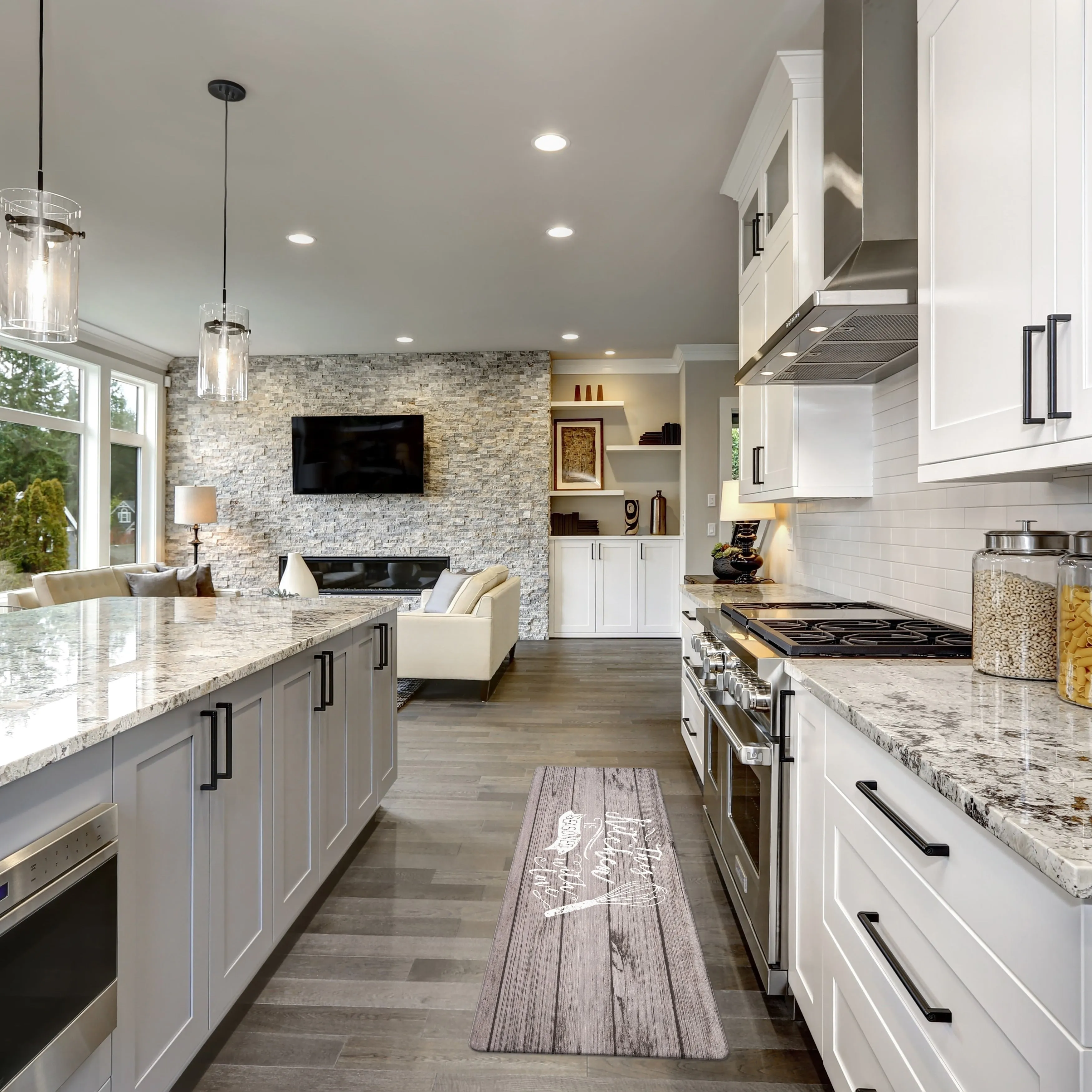 World Rug Gallery 'Seasoned with Love' Whisk Anti-fatigue Kitchen Mat